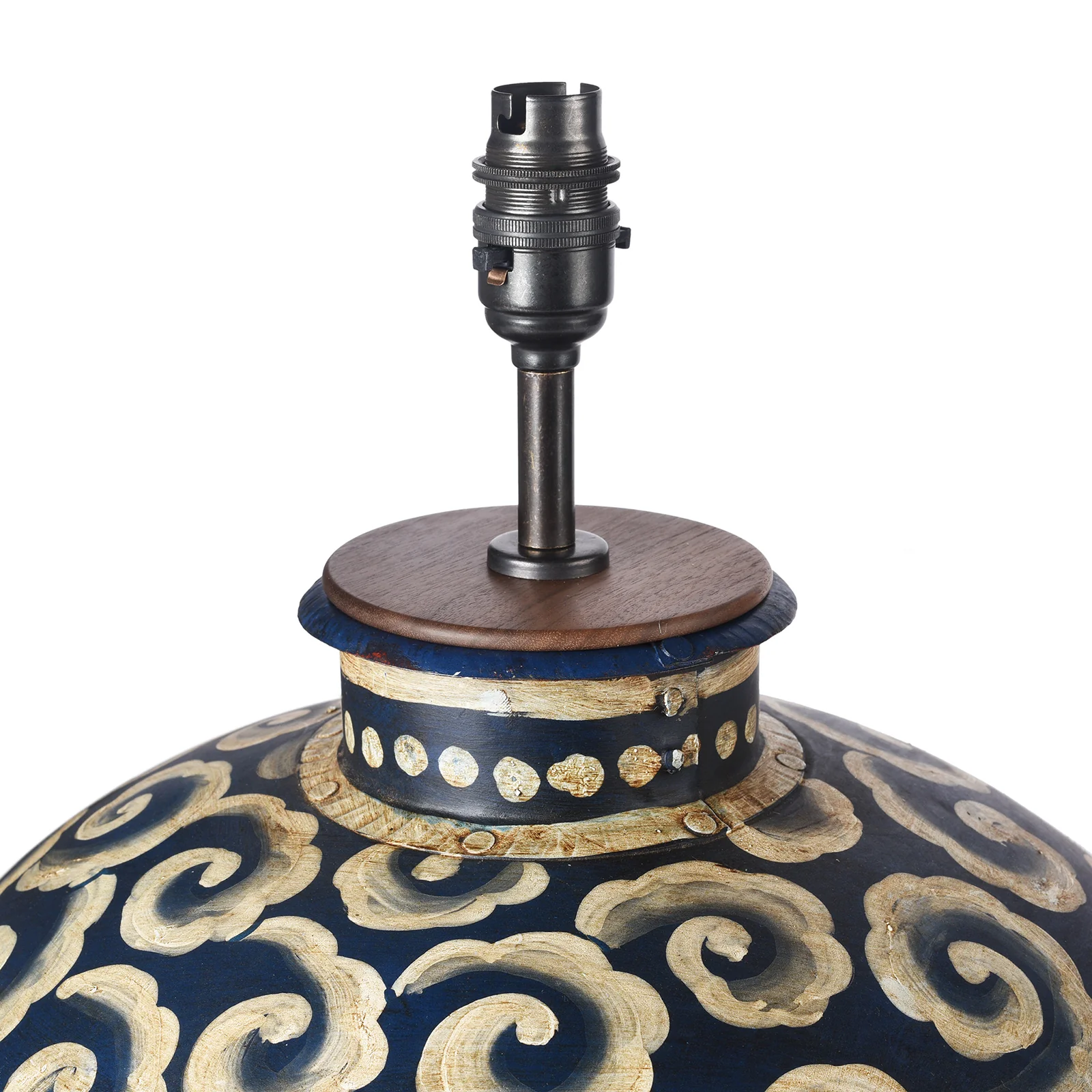 Painted Indian Matka Table Lamp - Image 5