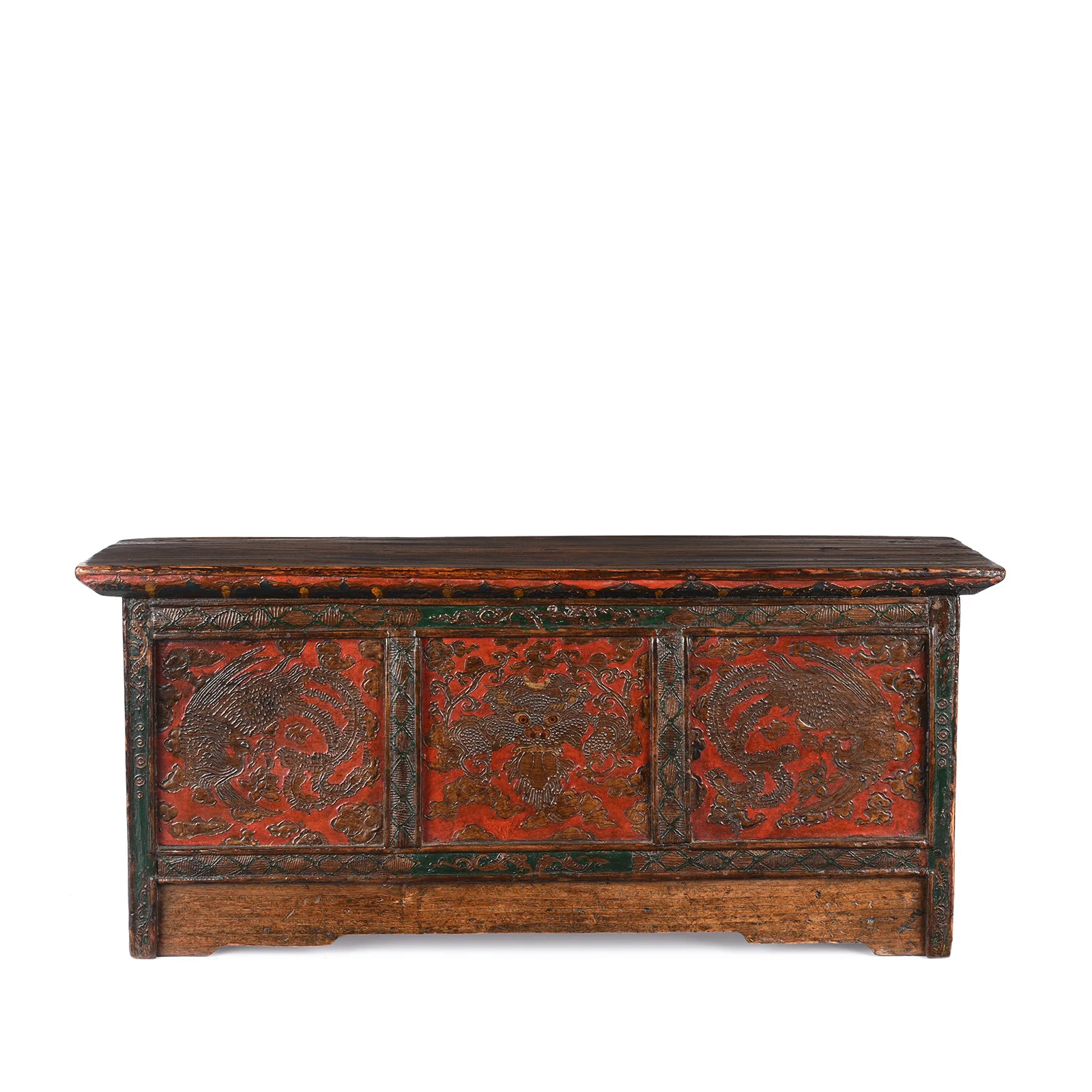 Painted Choksar Prayer Table from Tibet - 19th Century - Image 2