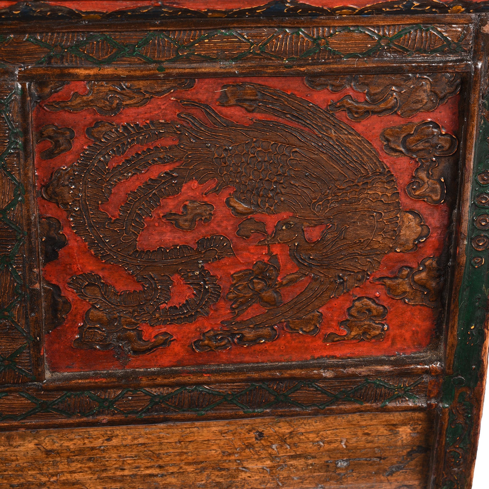 Painted Choksar Prayer Table from Tibet - 19th Century - Image 6