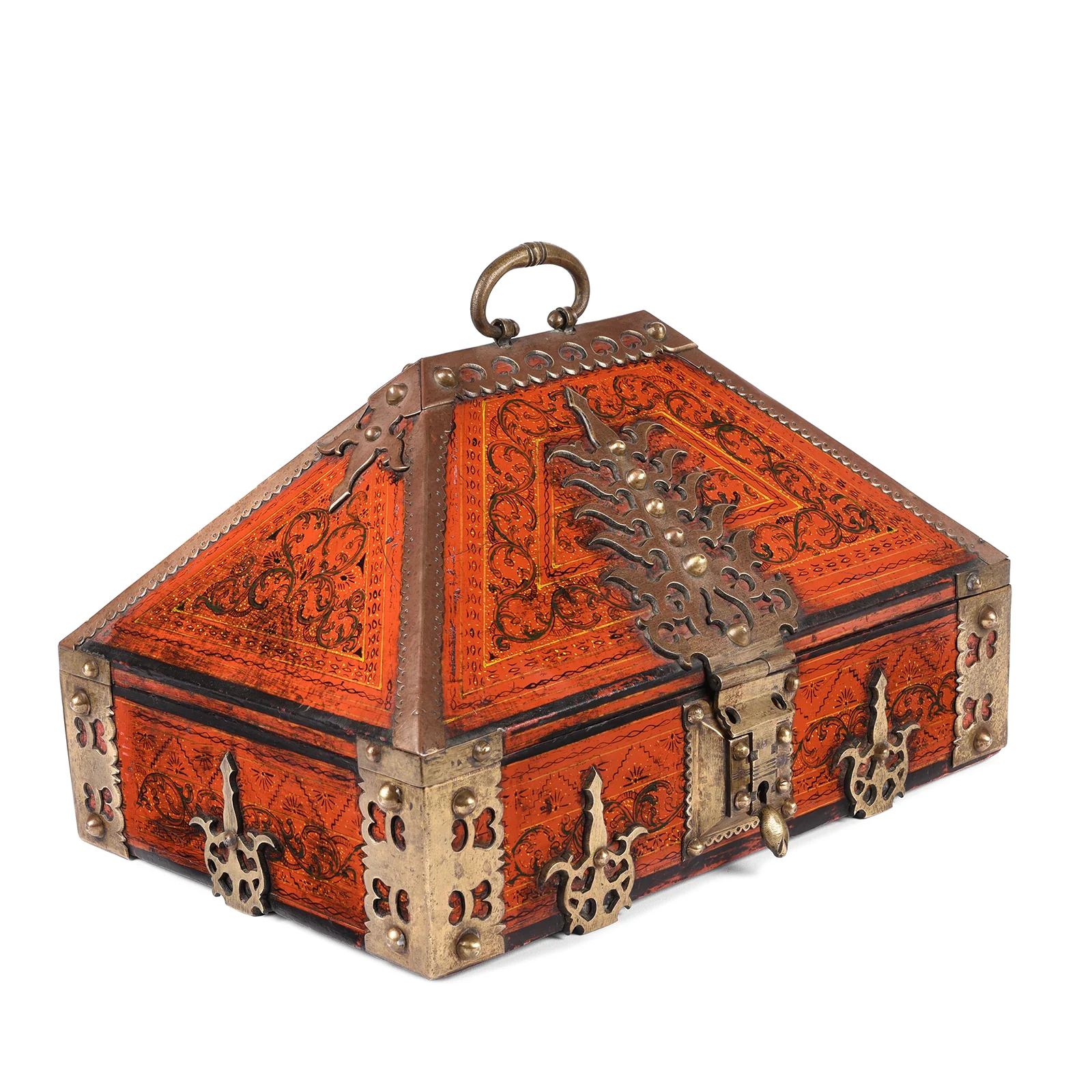 Painted Betel Nut Box From Kerala - Ca 1910 - Image 3