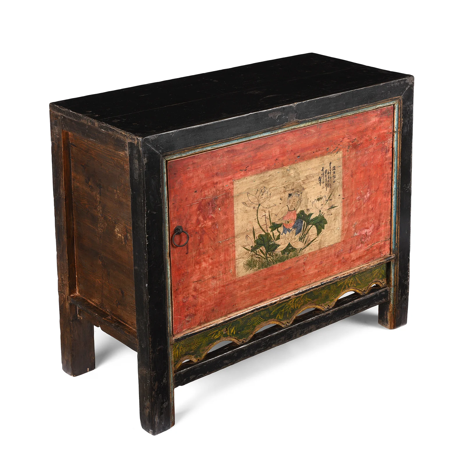 Painted Gansu Side Cabinet - Late 19th Century - Image 4