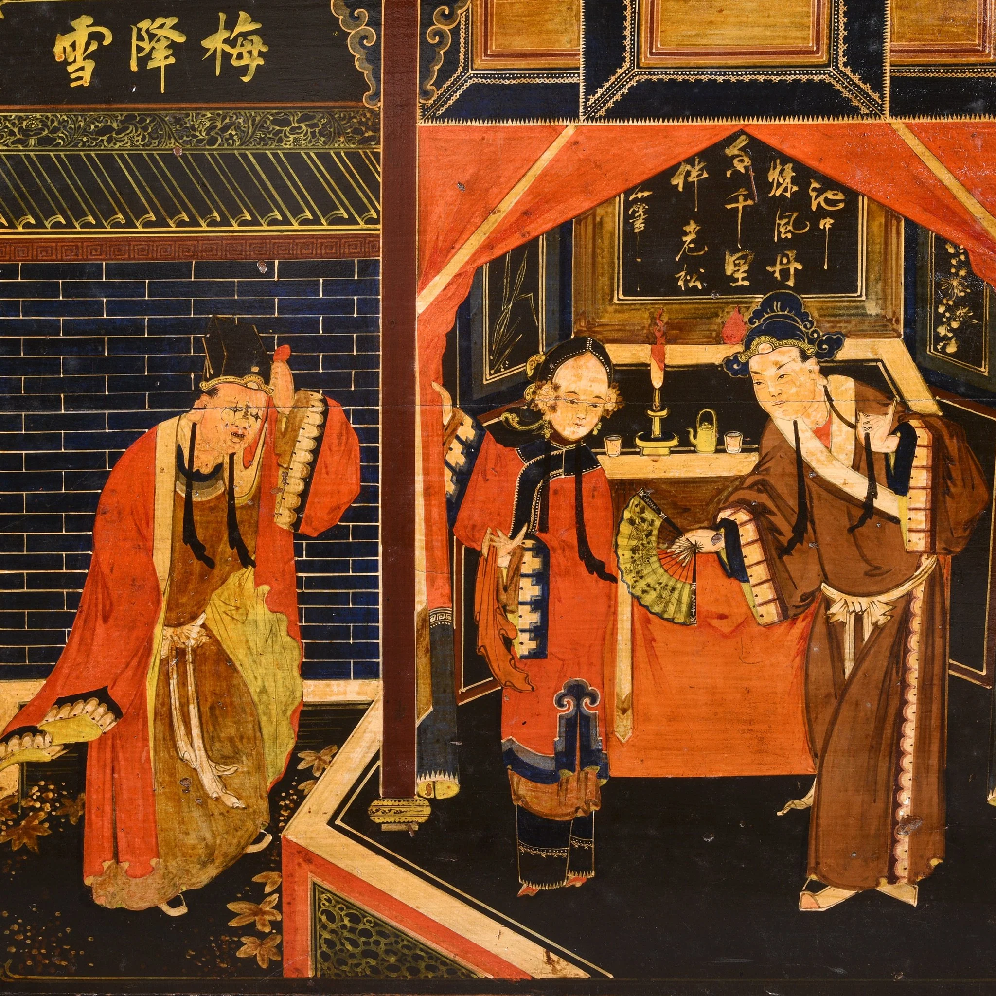 Painted Opera Chest from Shanxi - 19thC - Image 4