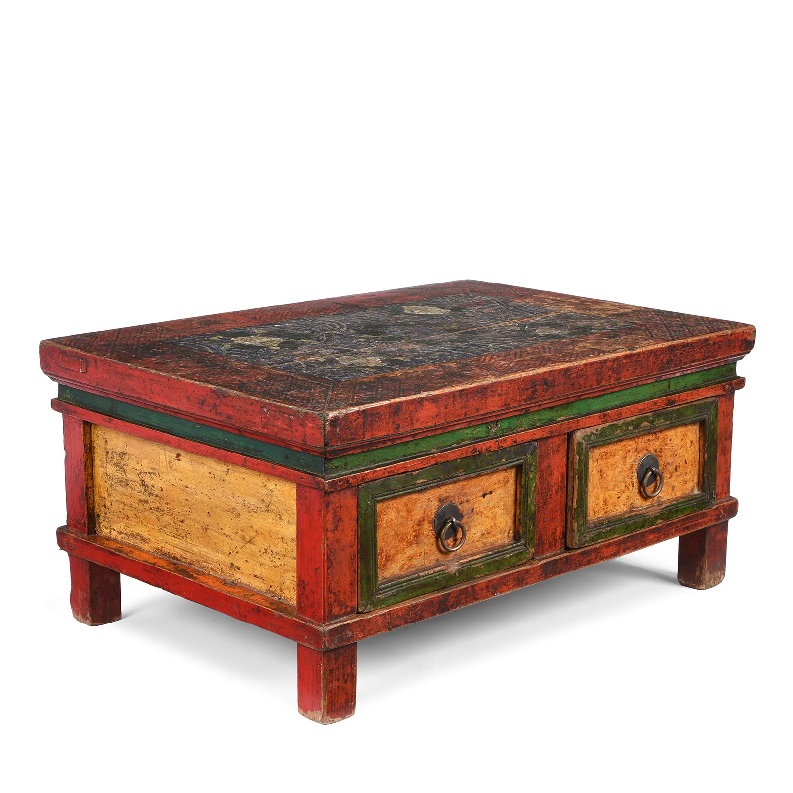 Painted Prayer Table from Mongolia - 19th Century - Image 3