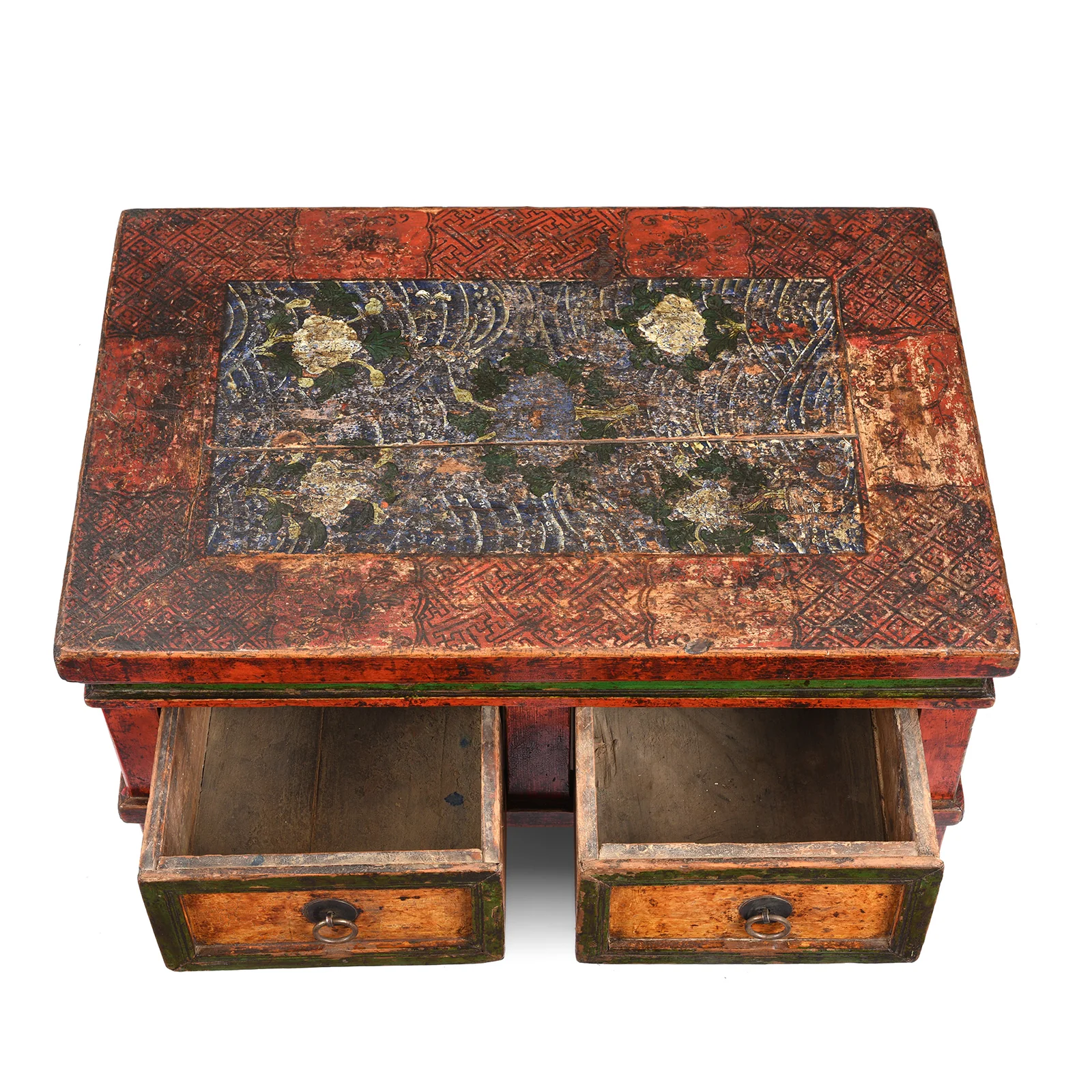 Painted Prayer Table from Mongolia - 19th Century - Image 5