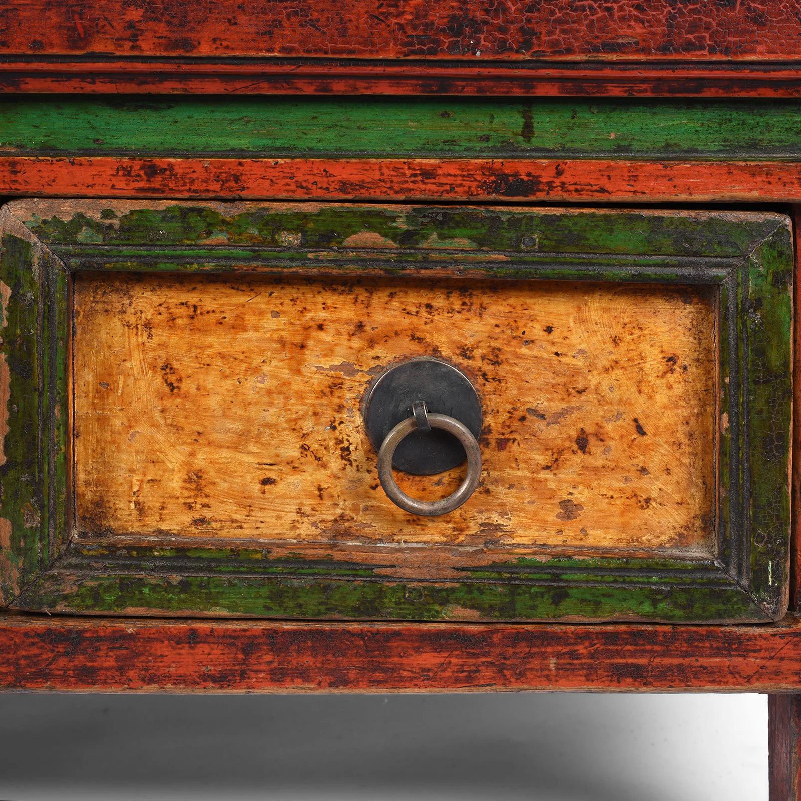 Painted Prayer Table from Mongolia - 19th Century - Image 7
