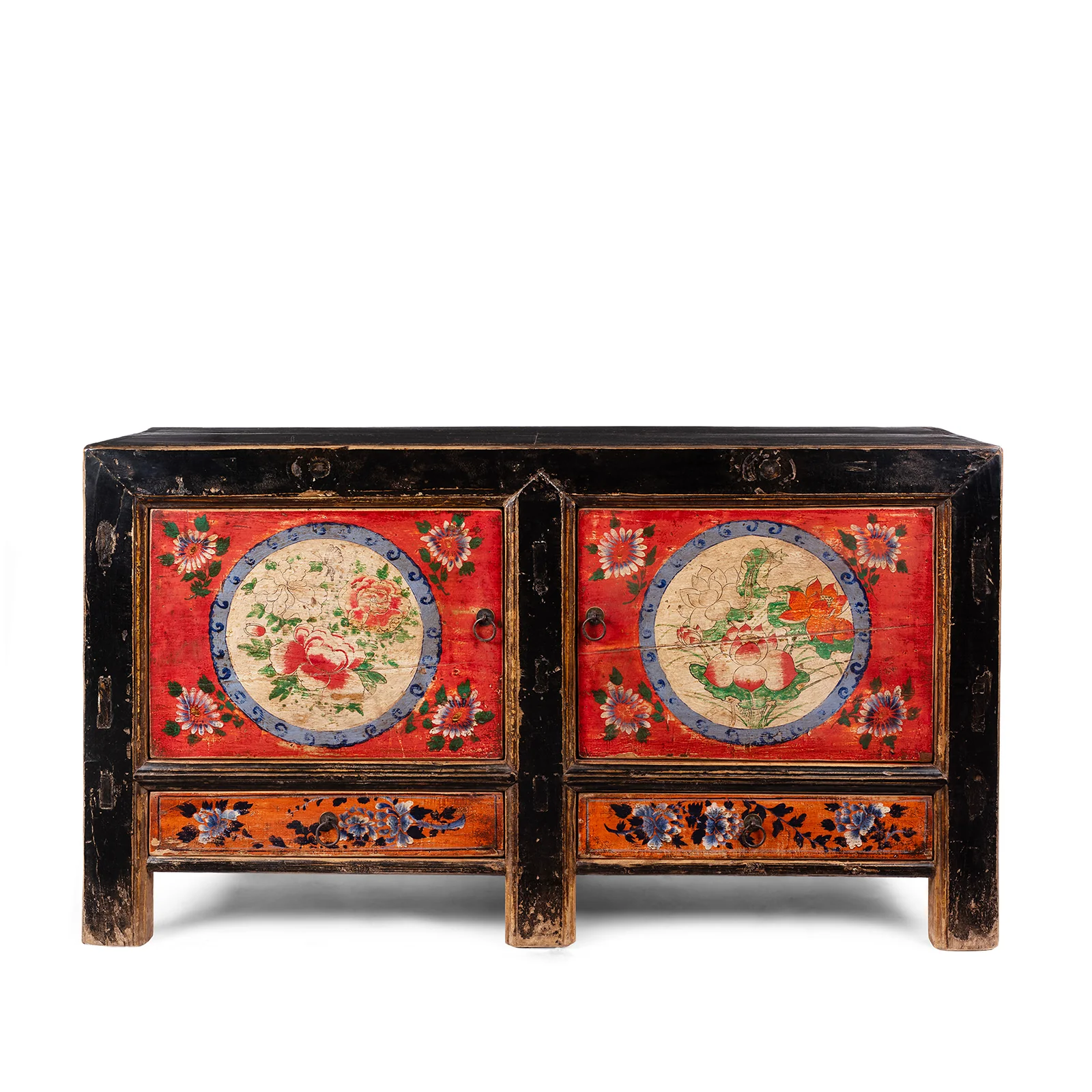 Painted Sideboard From Mongolia - 19th Century - Image 2