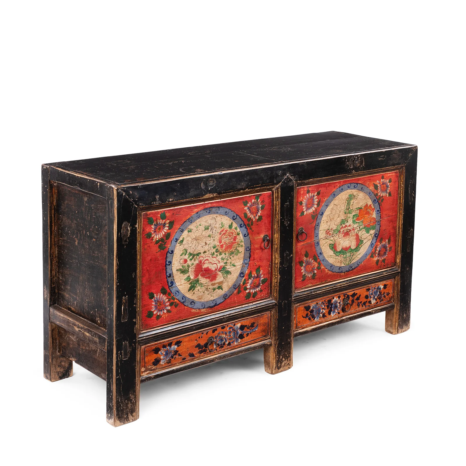 Painted Sideboard From Mongolia - 19th Century - Image 3