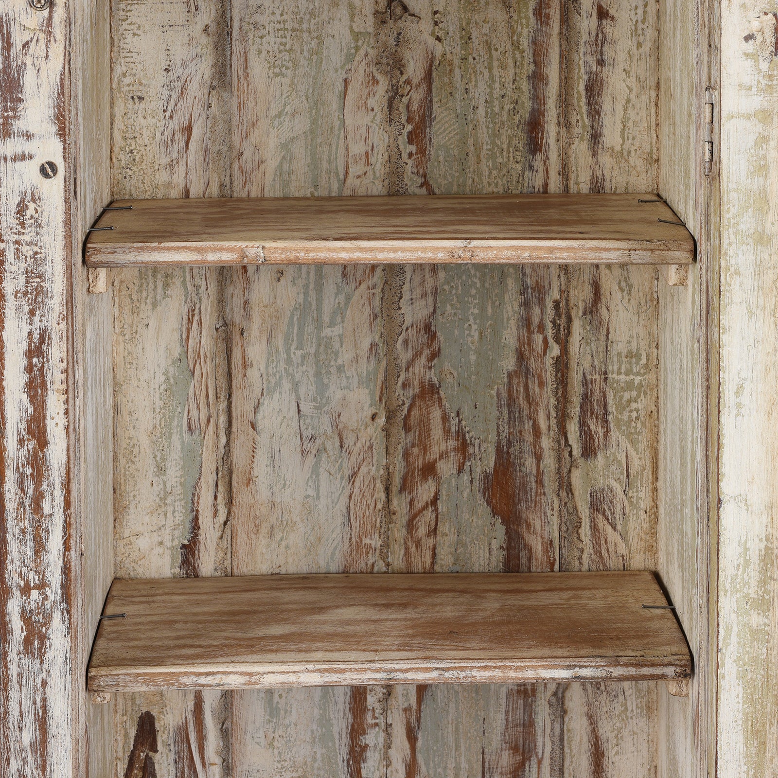 White Painted Glazed Wall Cabinet - Ca 1920 - Image 4