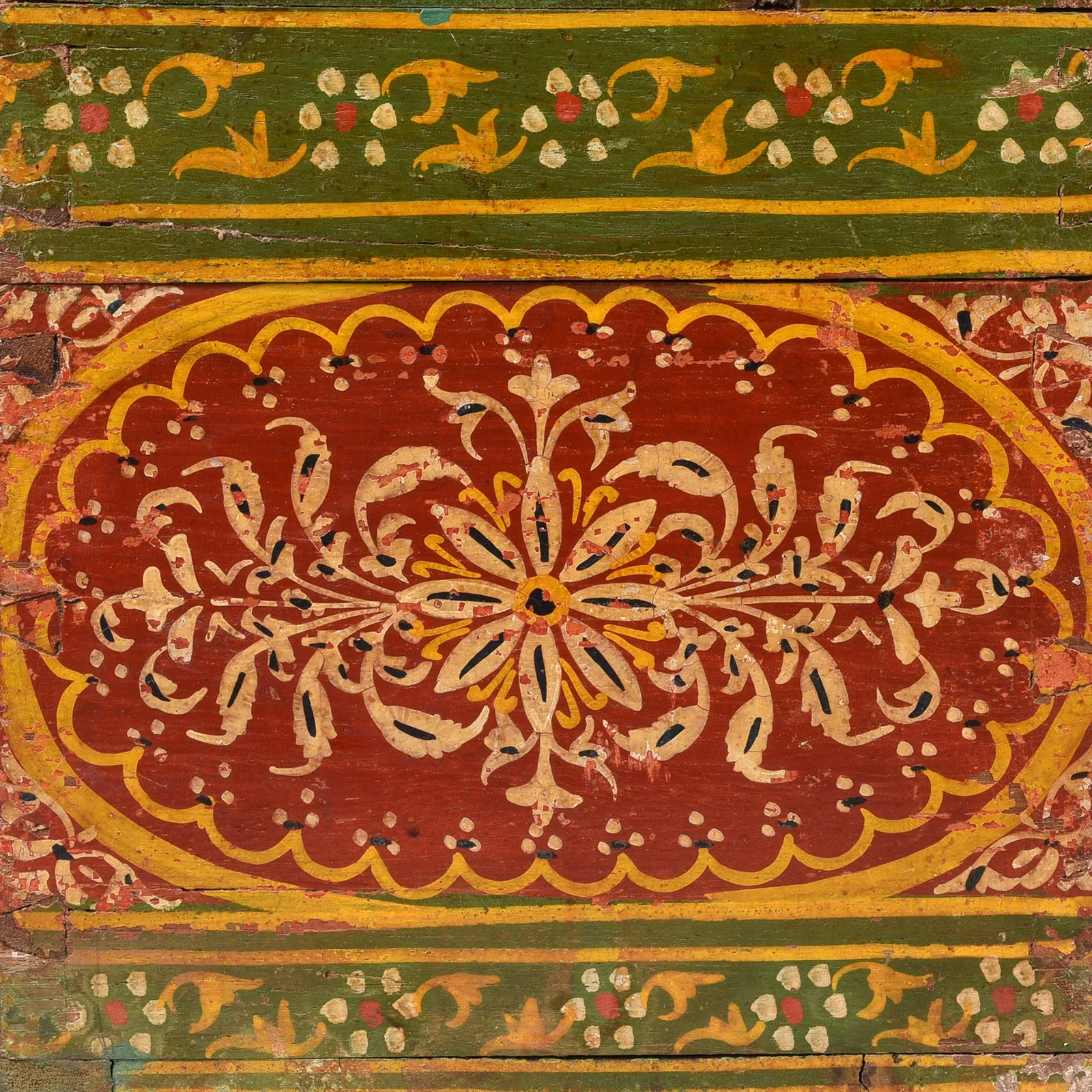 Painted Jain Prayer Book Box From Gujarat - Ca 1900 - Image 7