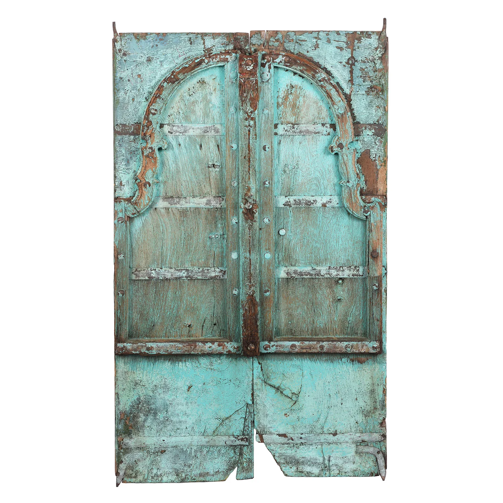 Painted Window Shutter From Rajasthan - 19th Century