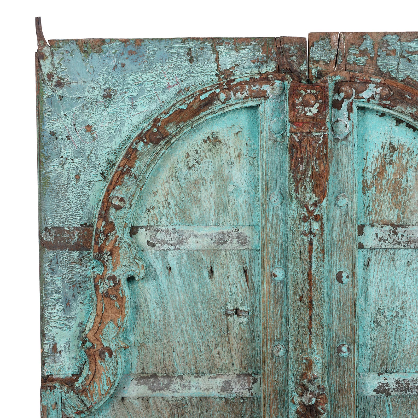 Painted Window Shutter From Rajasthan - 19th Century - Image 2