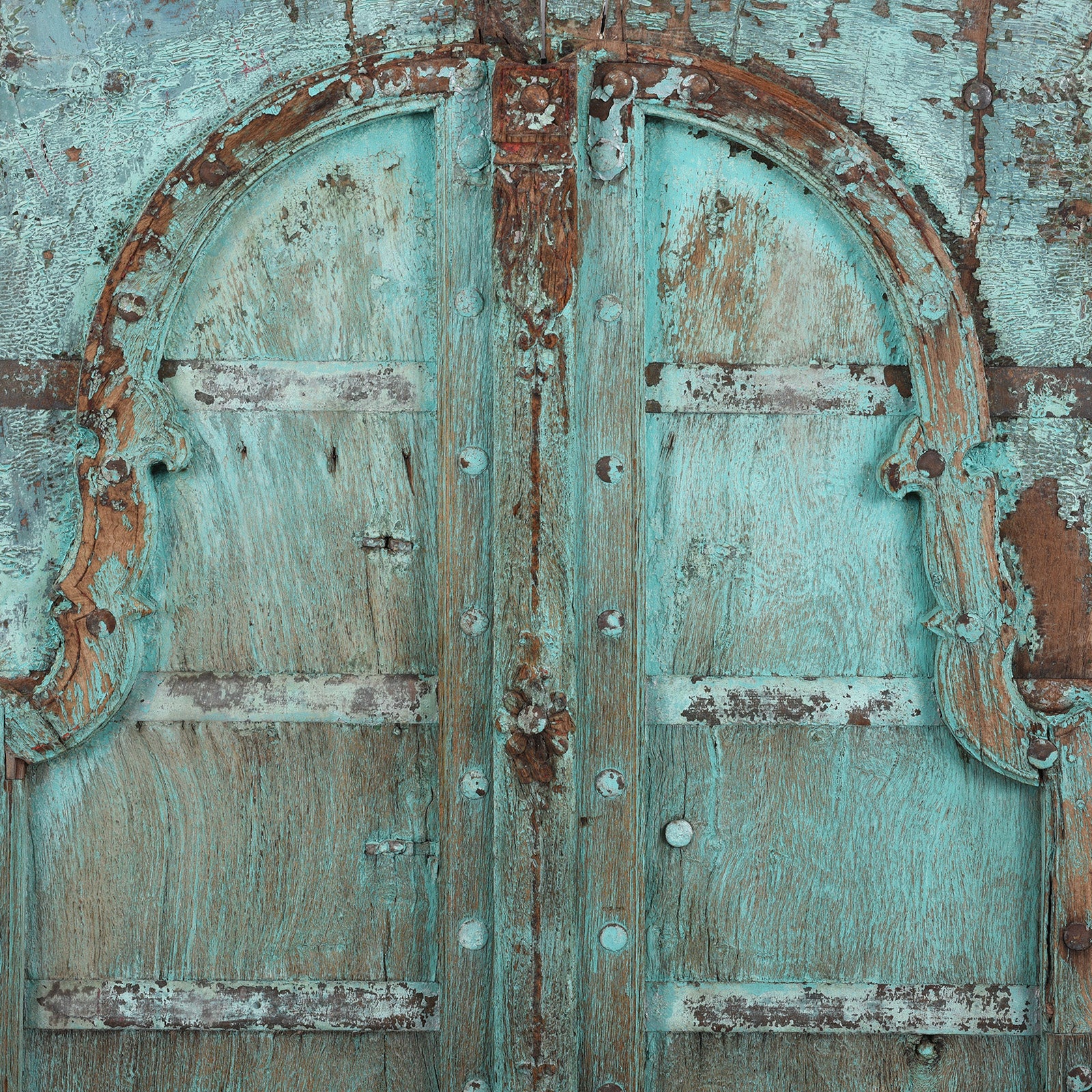 Painted Window Shutter From Rajasthan - 19th Century - Image 3