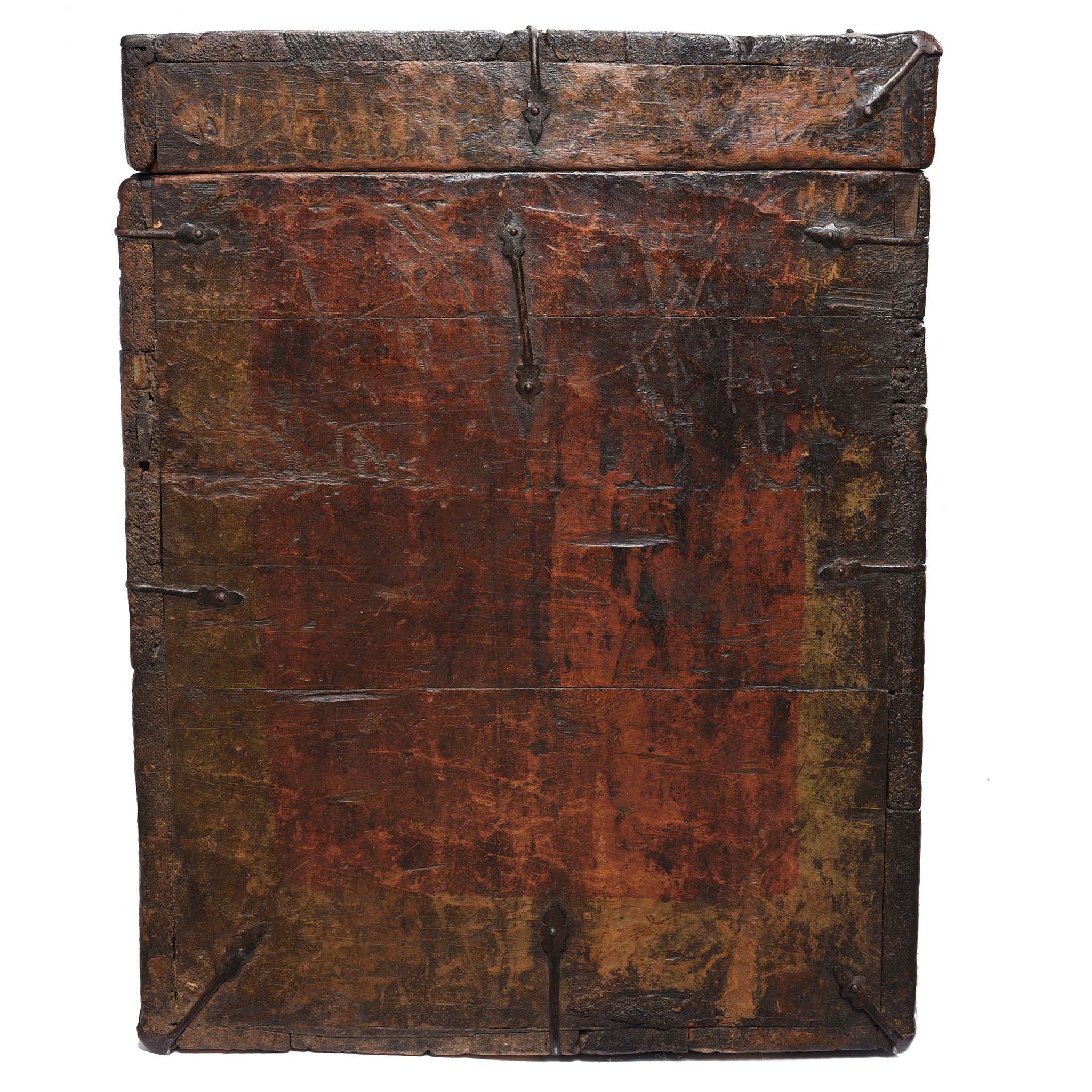Painted Tibetan 'Double Dragon' Chest From Central Tibet - 17th Century - Image 12