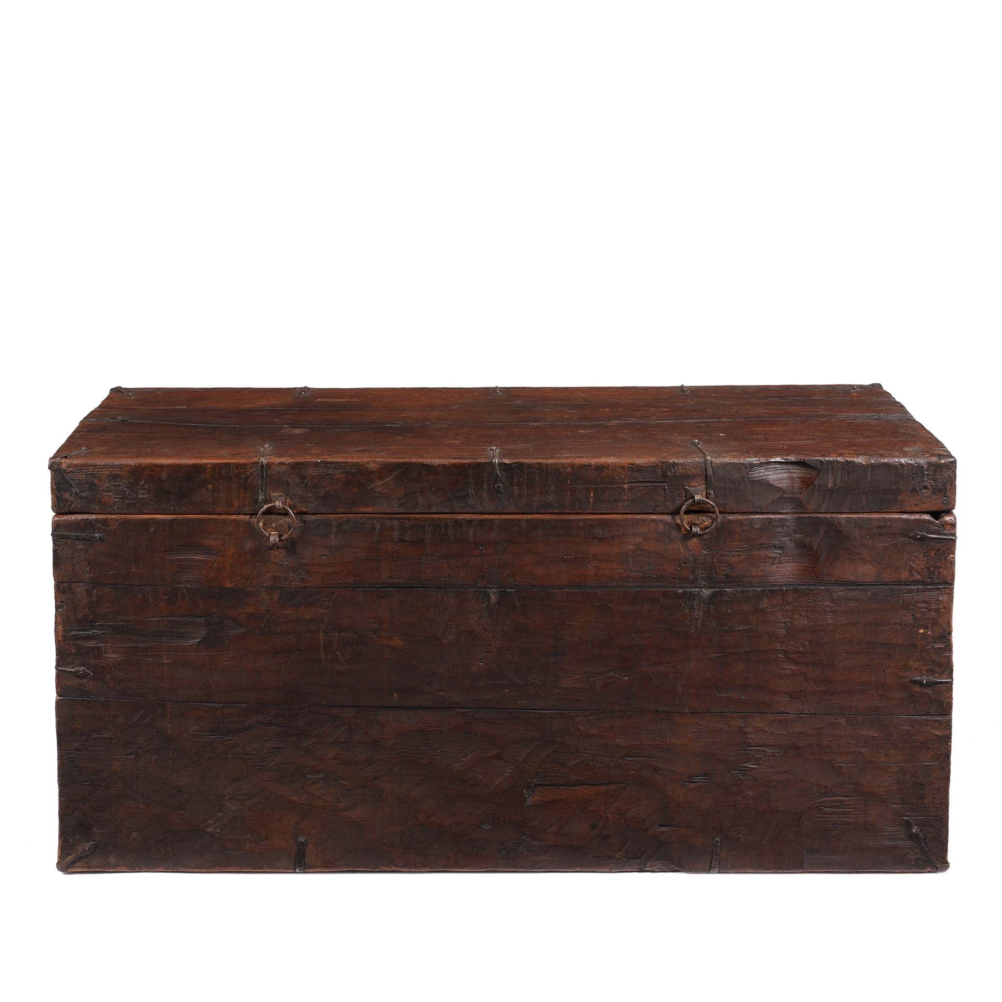 Painted Tibetan 'Double Dragon' Chest From Central Tibet - 17th Century - Image 13