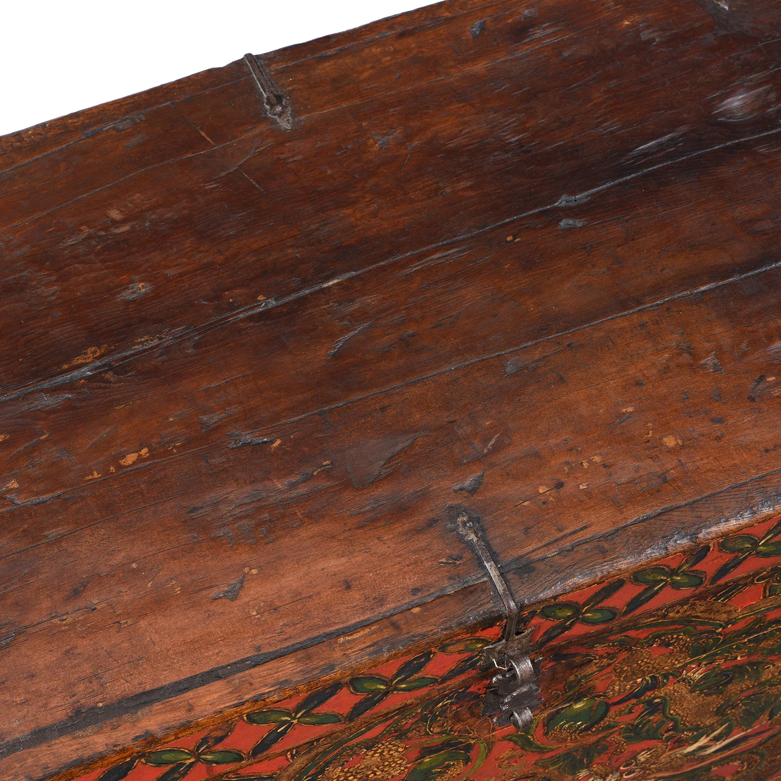 Painted Tibetan 'Double Dragon' Chest From Central Tibet - 17th Century - Image 15