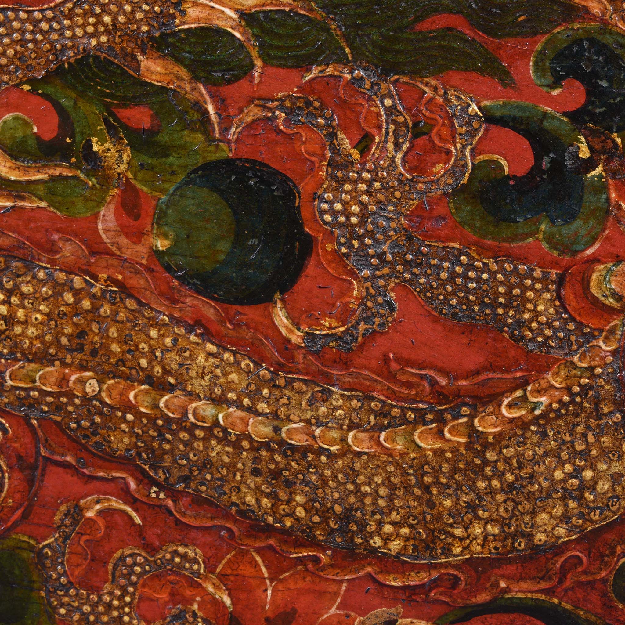 Painted Tibetan 'Dragon' Storage Chest - 18th Century - Image 9