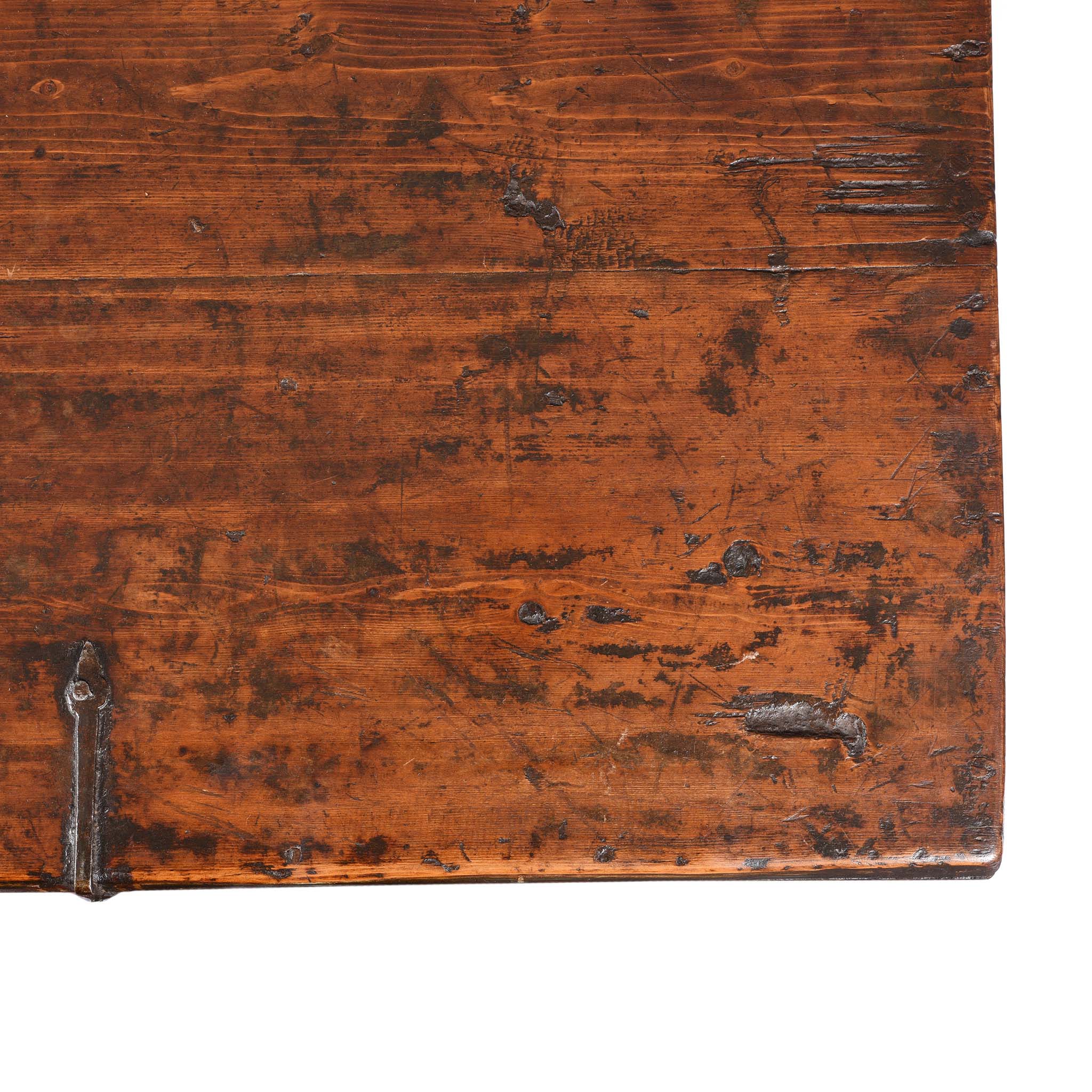 Painted Zeeba Chest From Tibet - Late 18th Century - Image 12