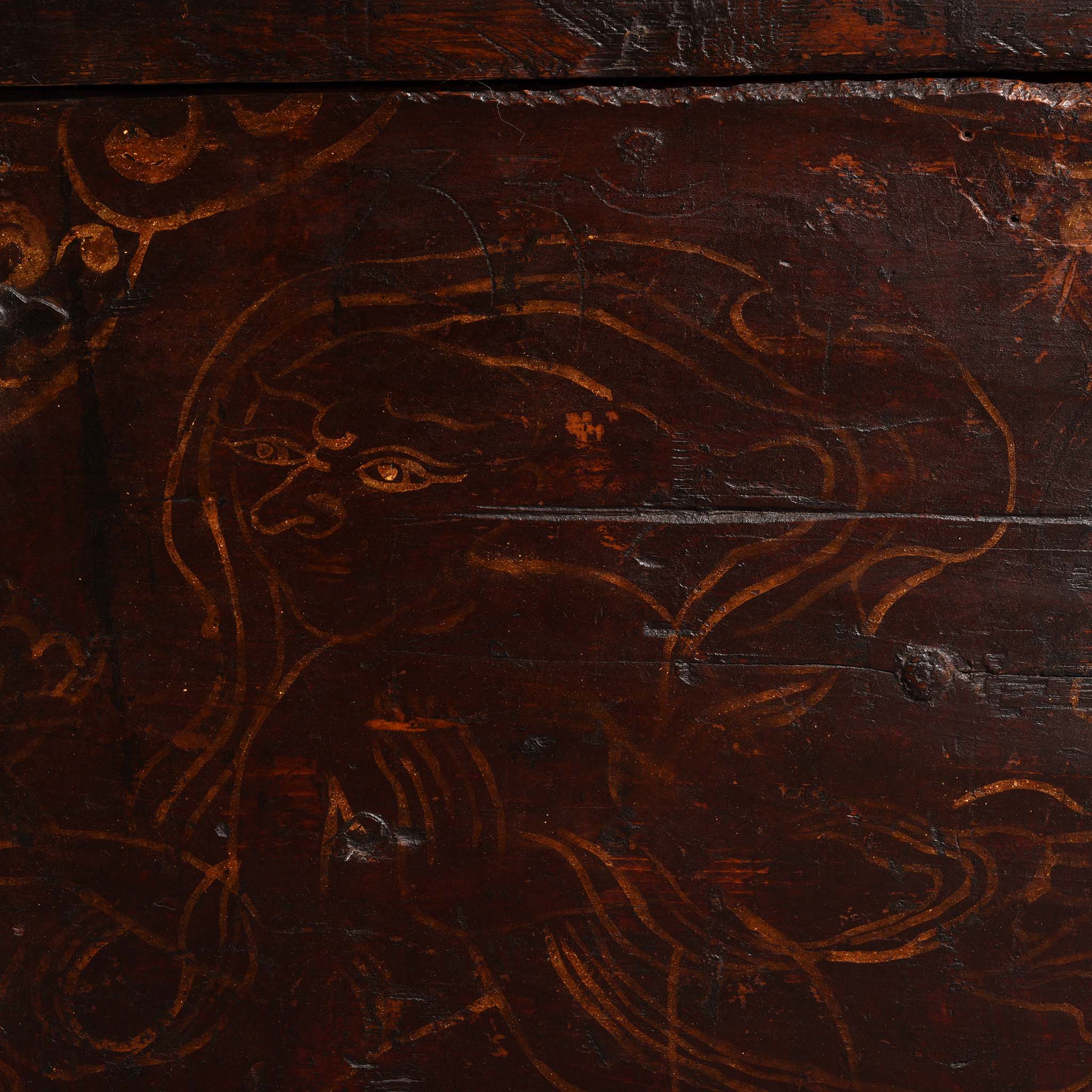 Painted Zeeba Chest From Tibet - Late 18th Century - Image 16