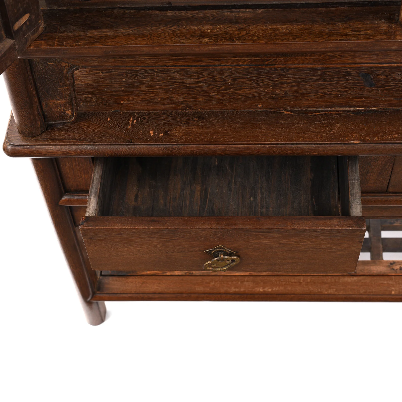 Pair of Chinese Jichimu Yuanjiaogui Cabinets On Stands - Qing Dynasty - Image 11