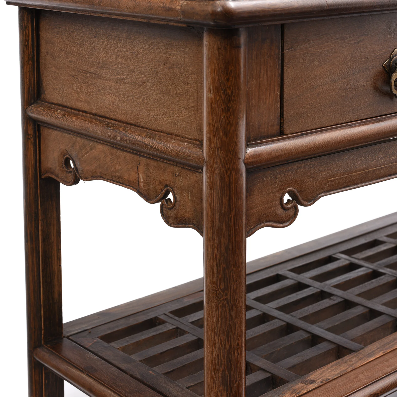 Pair of Chinese Jichimu Yuanjiaogui Cabinets On Stands - Qing Dynasty - Image 12