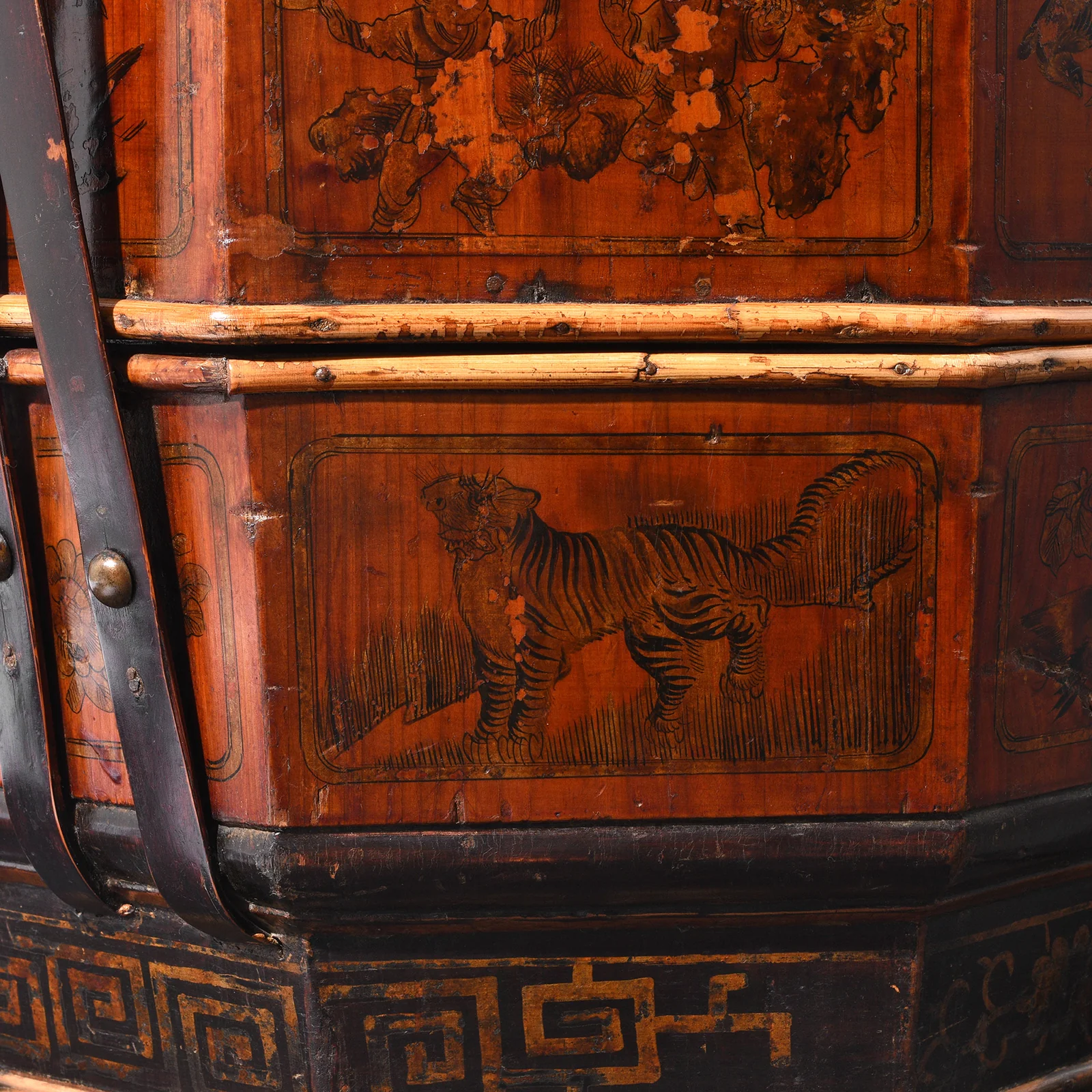 Pair of Chinese Wedding Baskets From South China - ca 1920 - Image 6