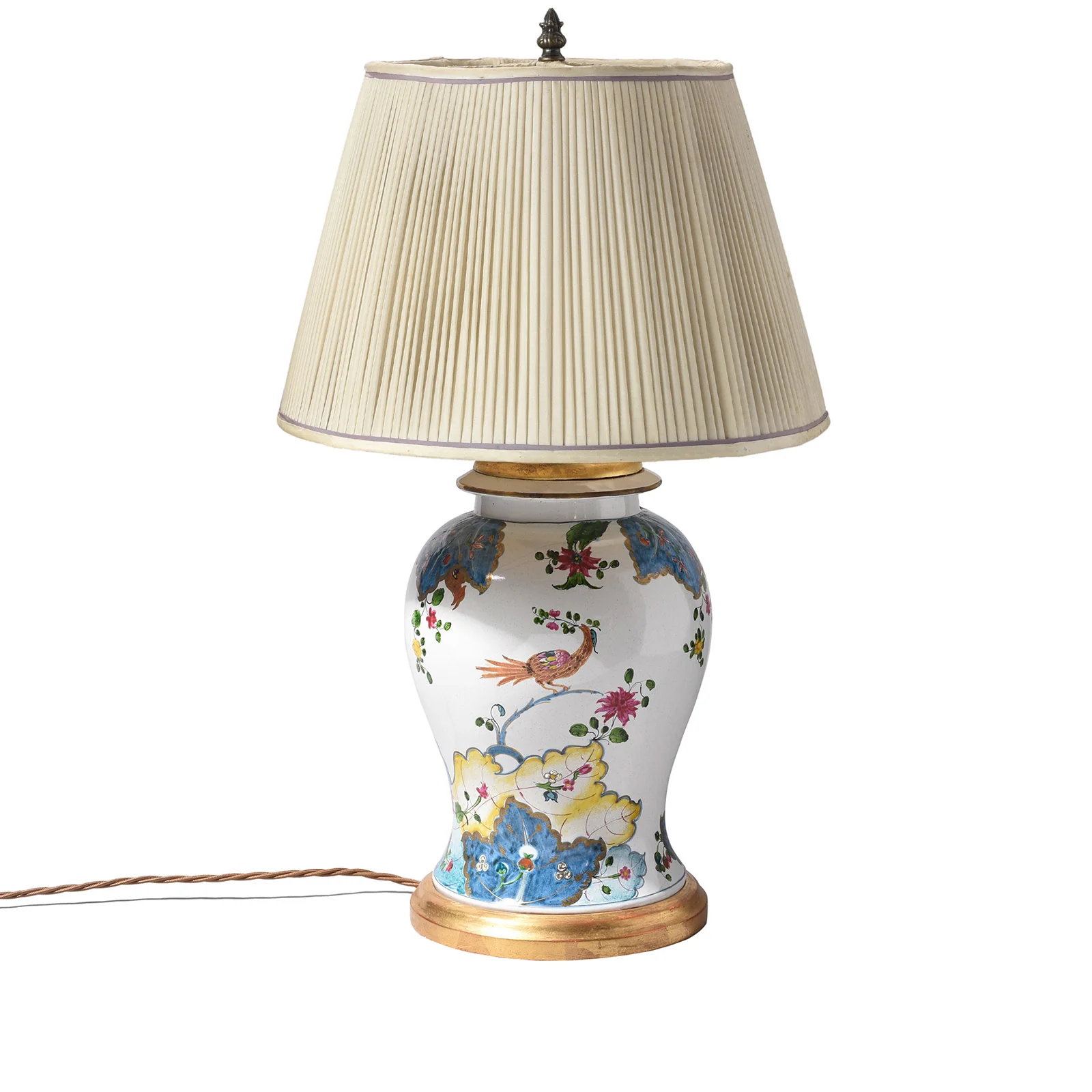 Vintage Temple Jar Lamp With Shade - Image 2