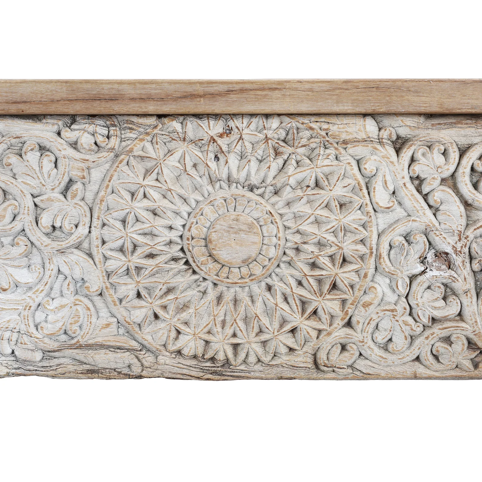 Carved Console Table Made From Reclaimed Teak - Image 3
