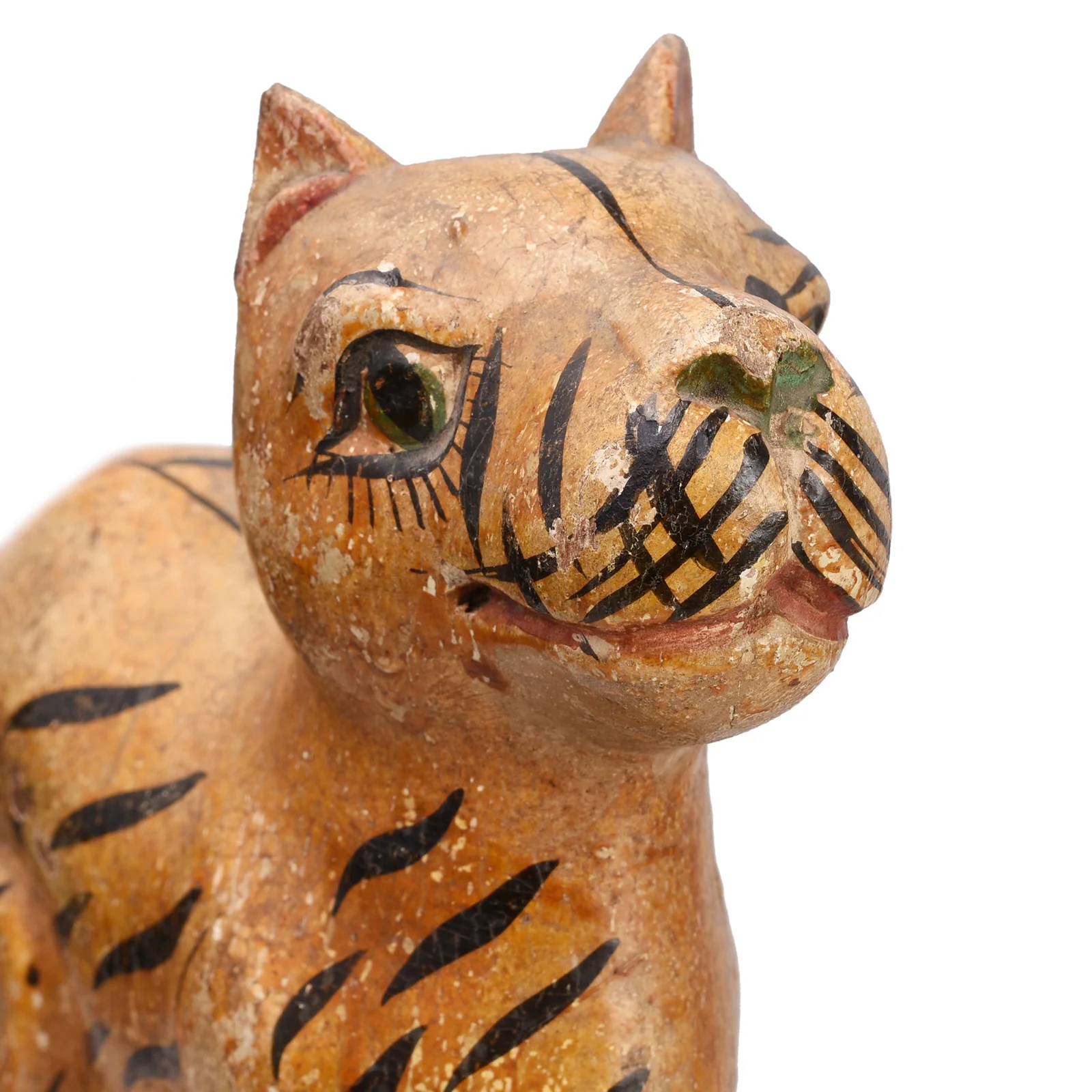 Polychromed Indian Tiger Figure From Surat - Ca 1920 - Image 2