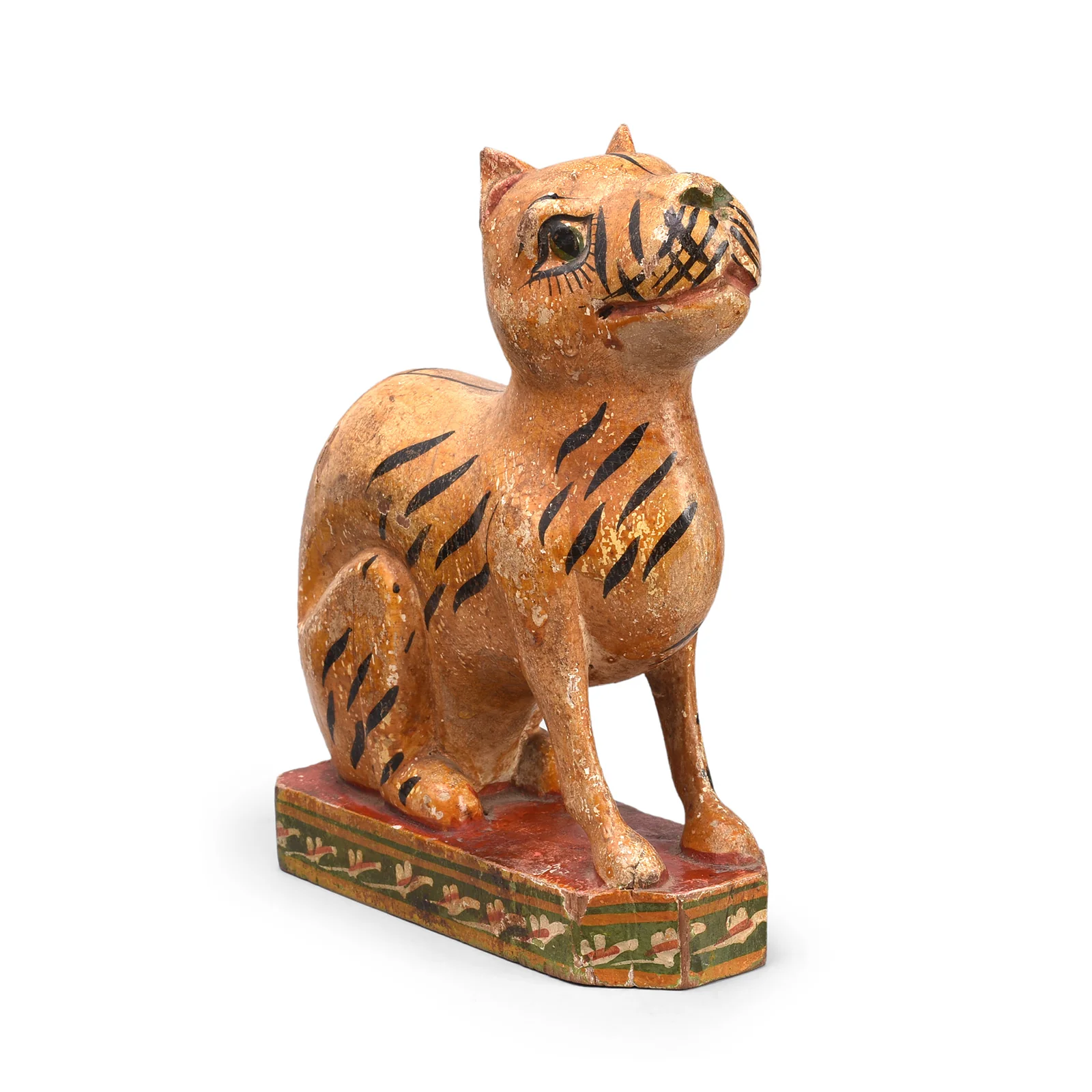 Polychromed Indian Tiger Figure From Surat - Ca 1920 - Image 3