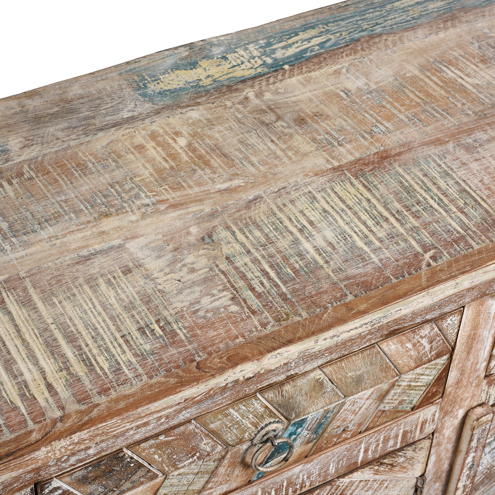 3 Door Sideboard Made From Reclaimed Teak - Image 9