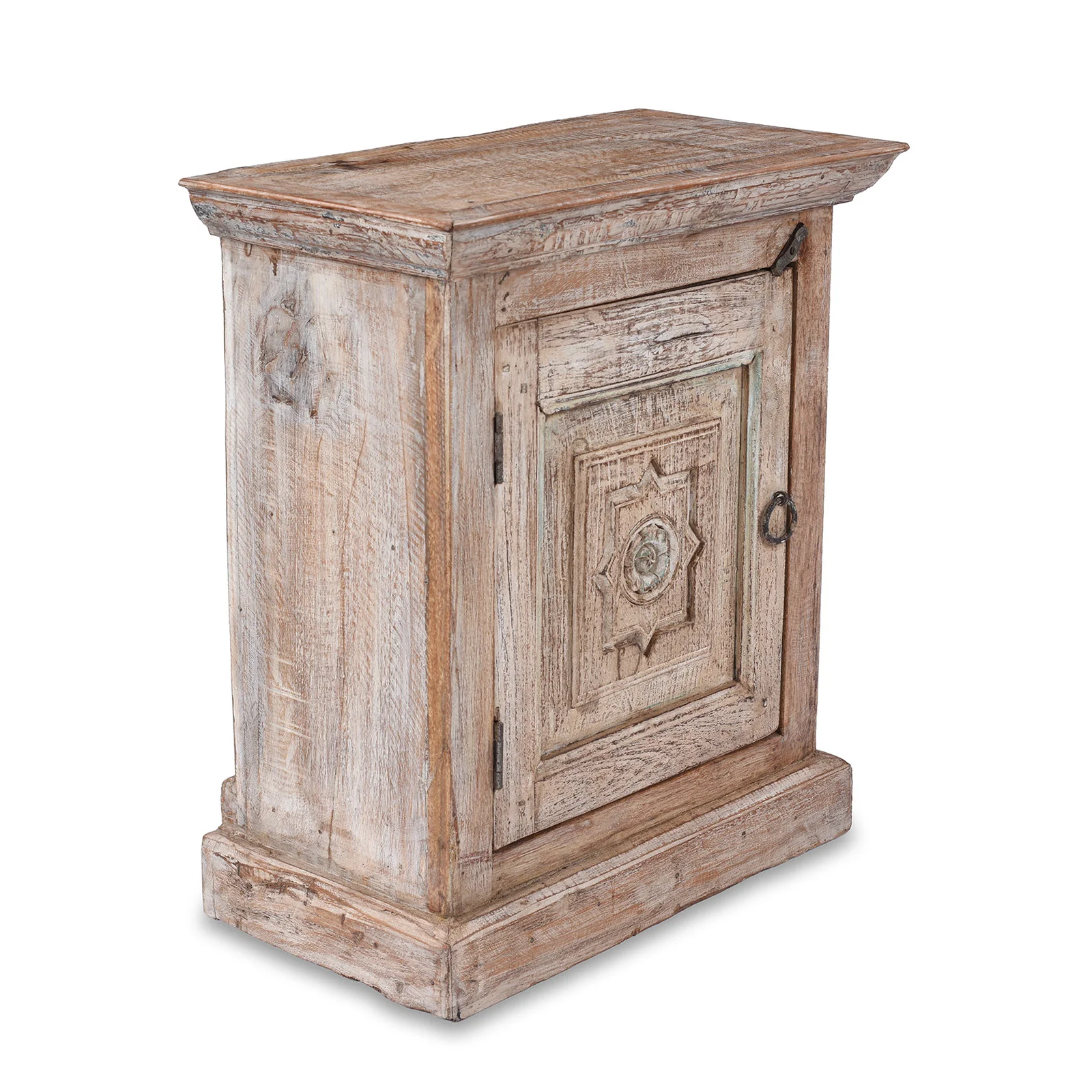 Bedside Cabinet Made From Reclaimed Teak - Image 4