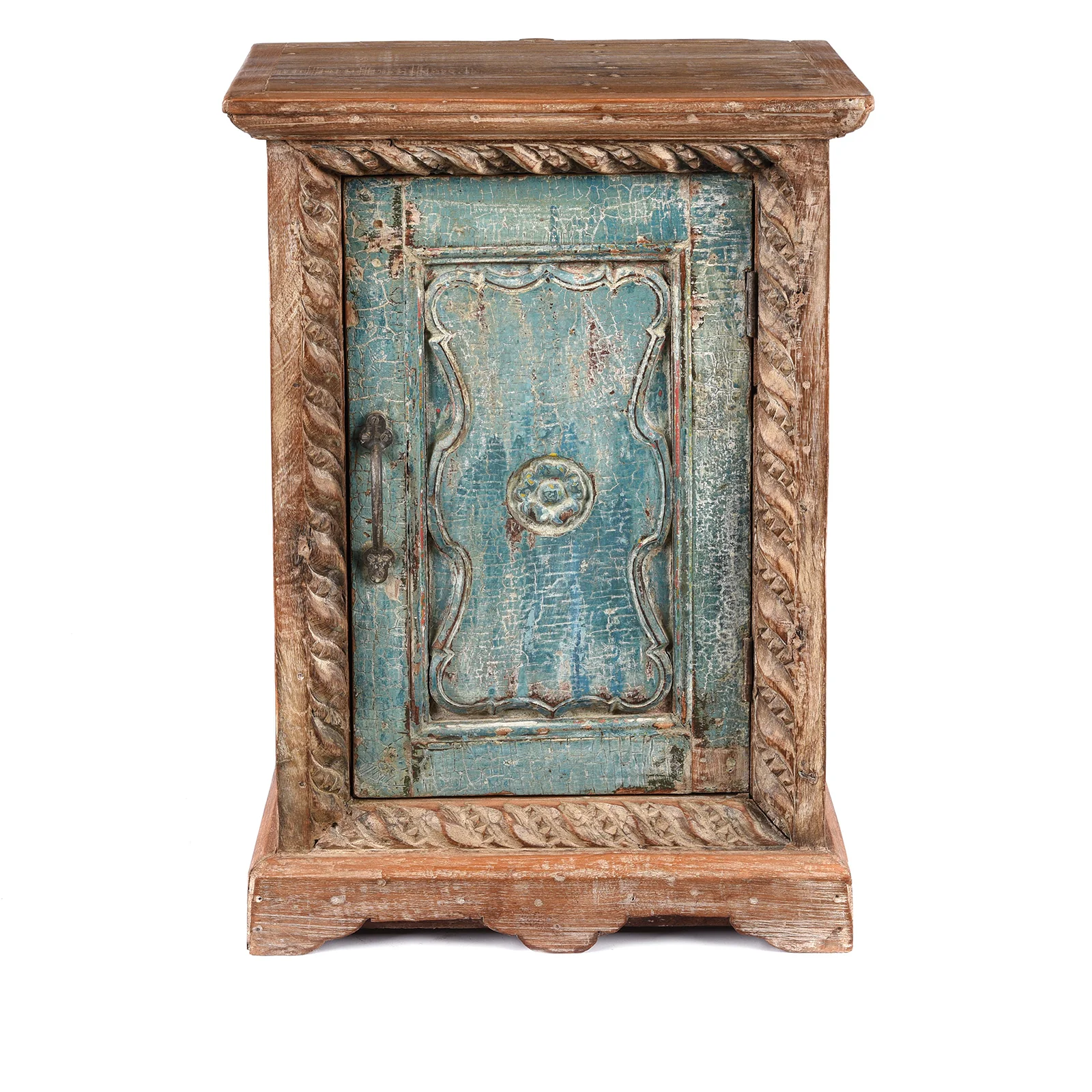 Bedside Cabinet Made From Reclaimed Teak