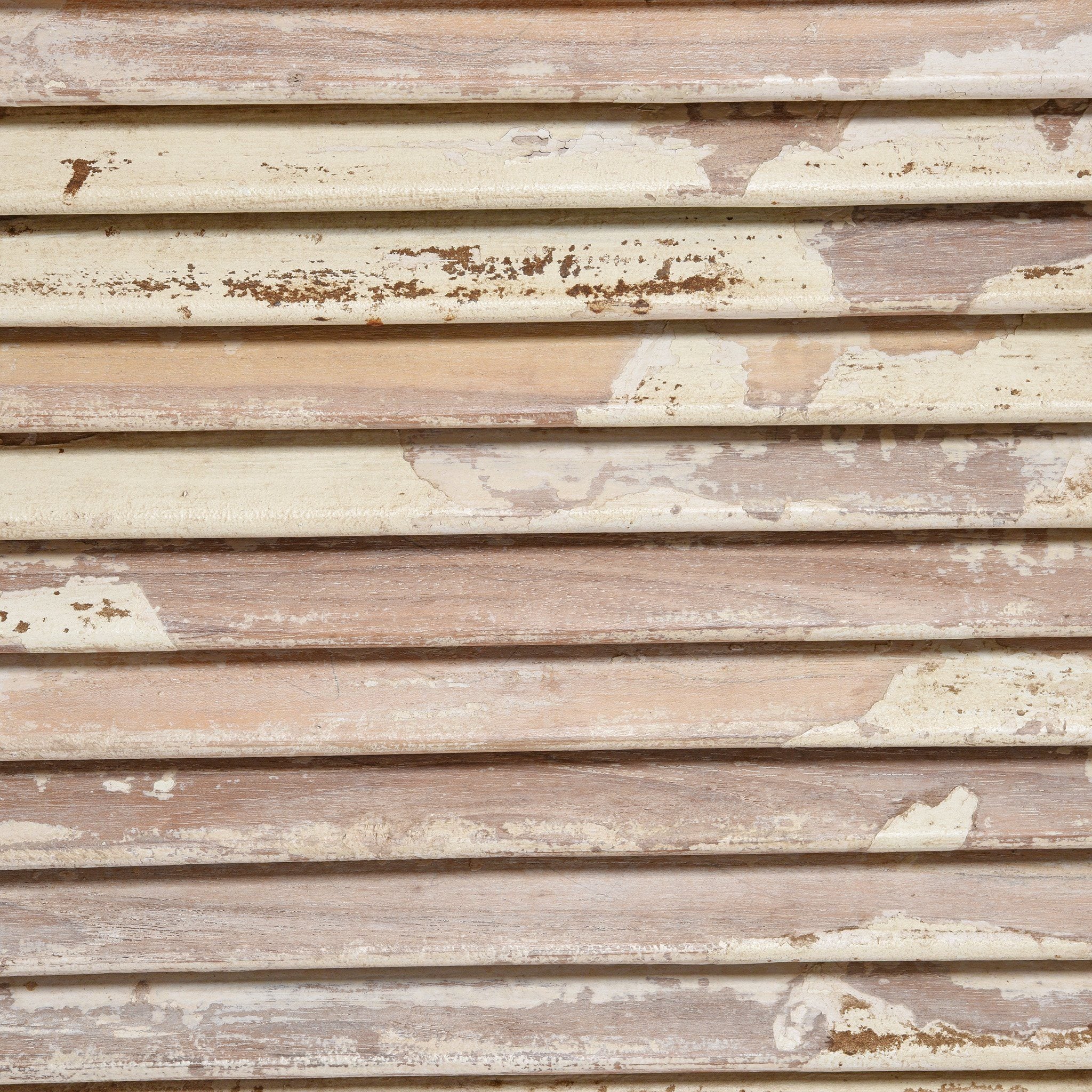 Reclaimed Painted 3 Door Louvre Sideboard From India - Image 8