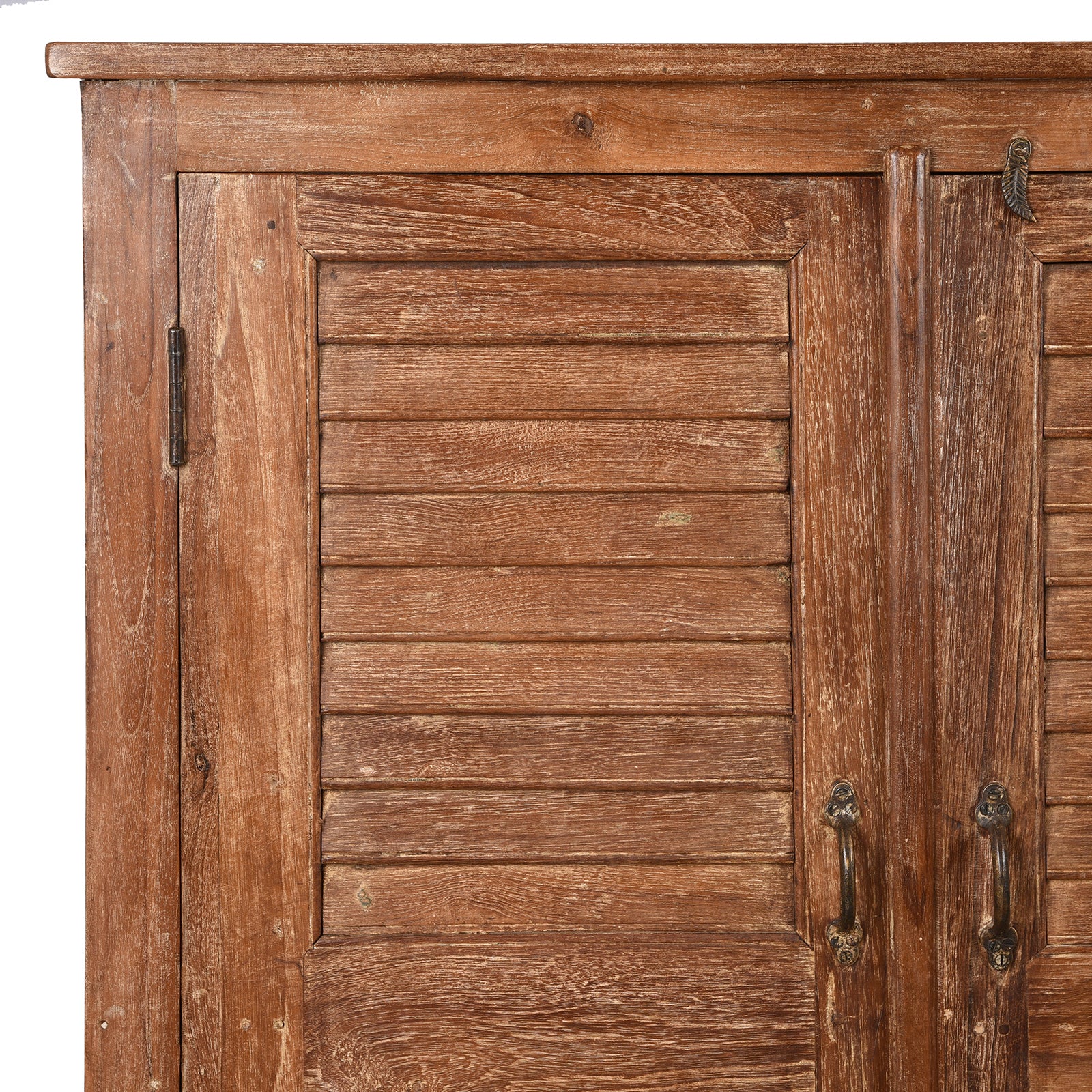 Reclaimed Teak 4 Door Louvre Sideboard - Image 3