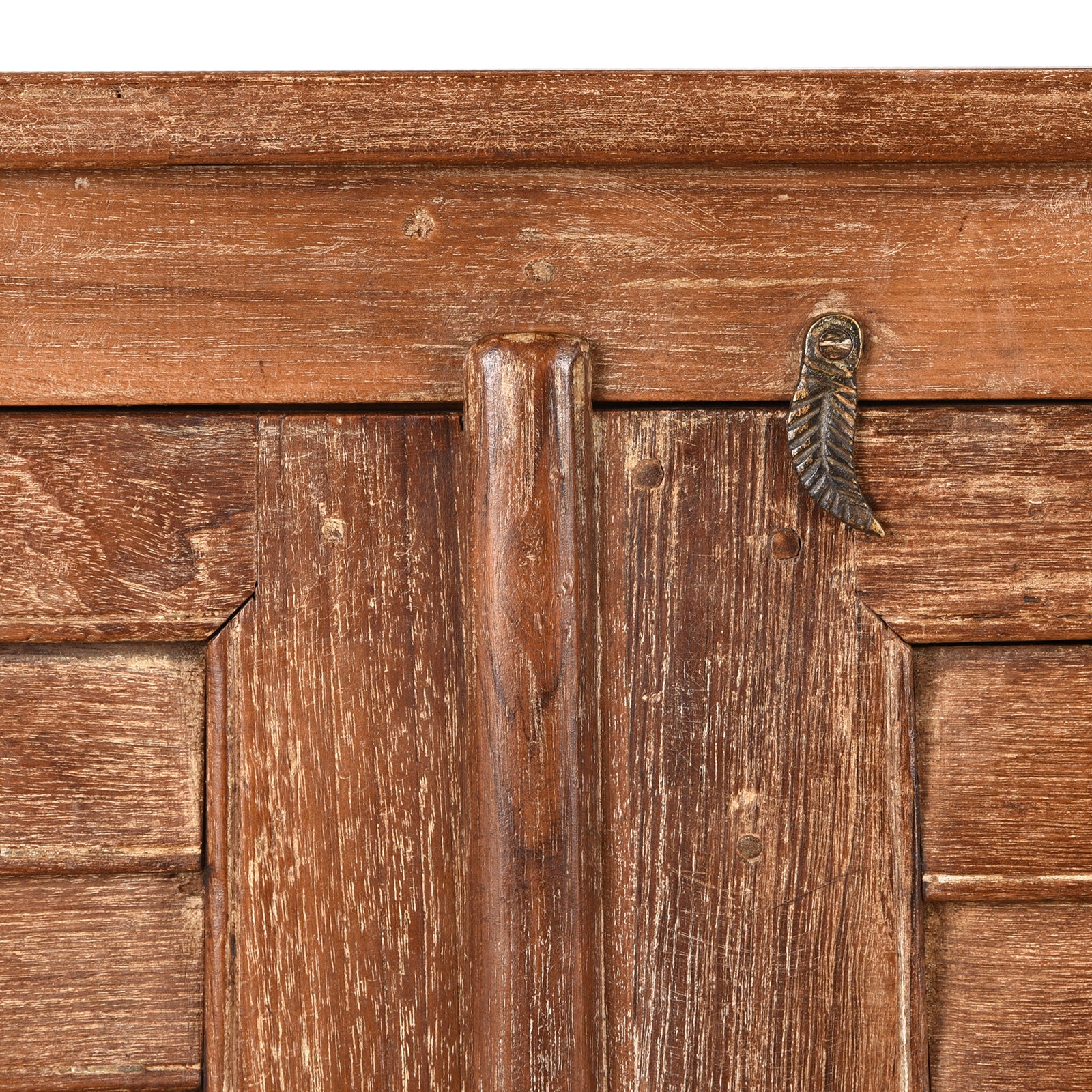 Reclaimed Teak 4 Door Louvre Sideboard - Image 9