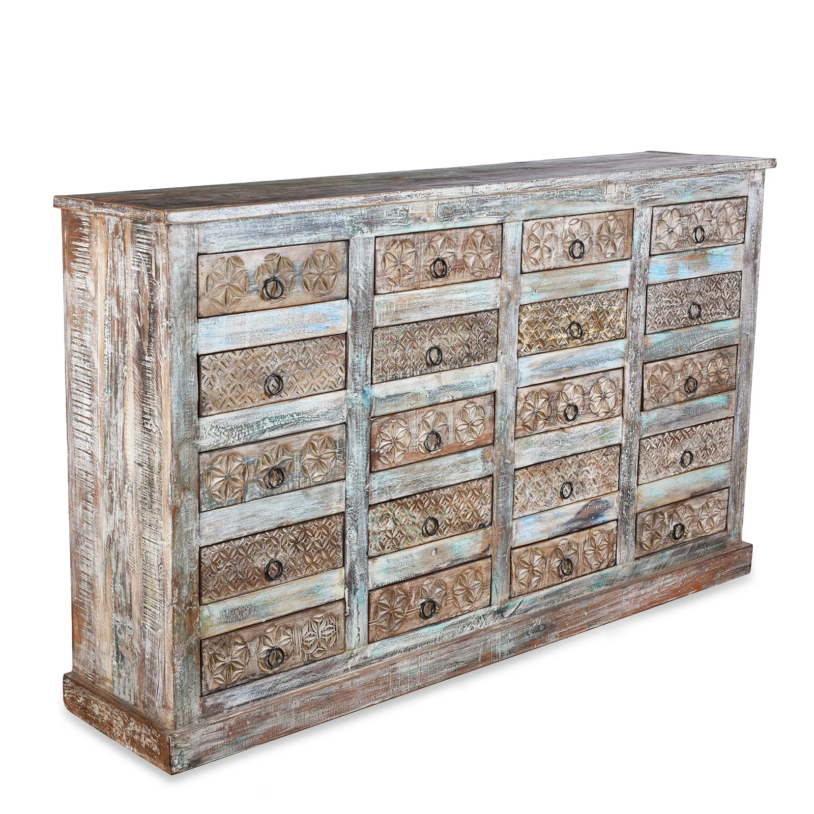 Reclaimed Teak Chest Of Drawers - Image 5