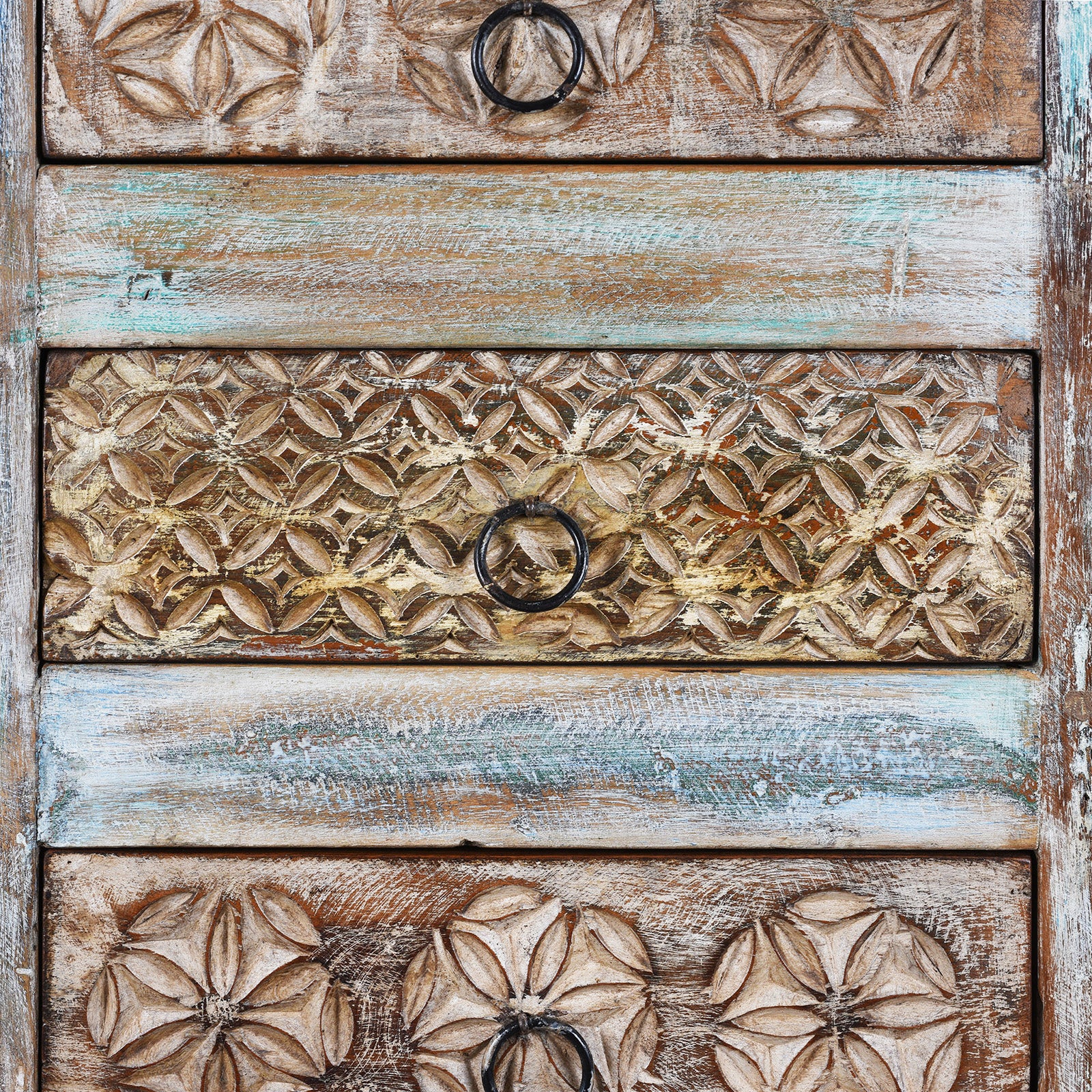 Reclaimed Teak Chest Of Drawers - Image 7