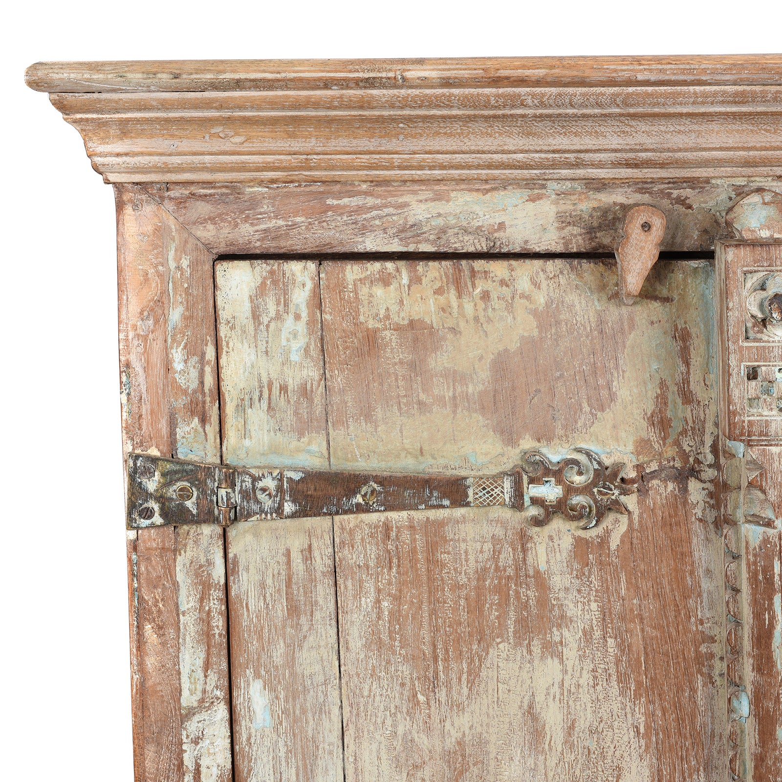 Reclaimed Teak Side Cabinet With Painted Finish - Image 2