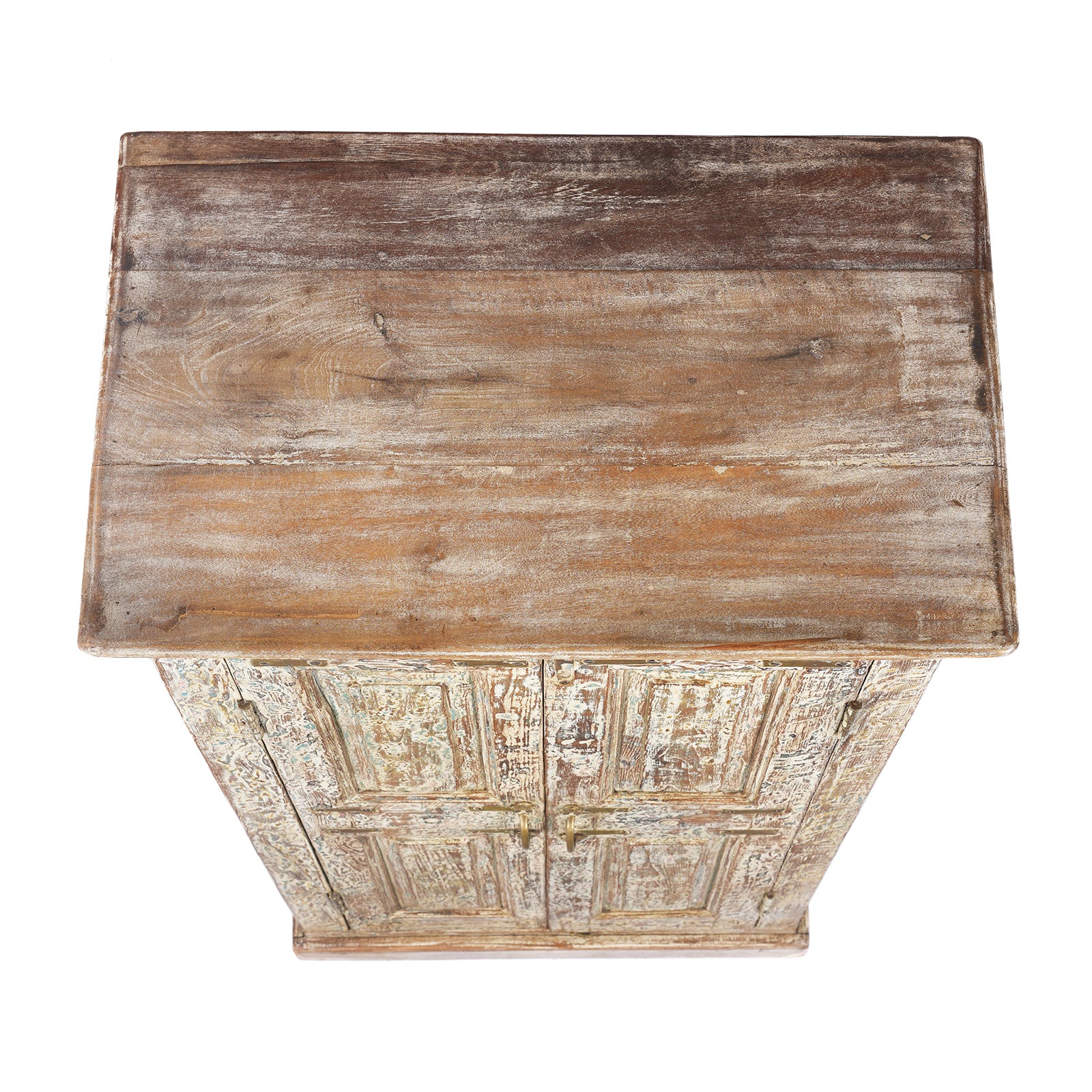 Reclaimed Teakwood Cabinet With Old Paint - Image 5