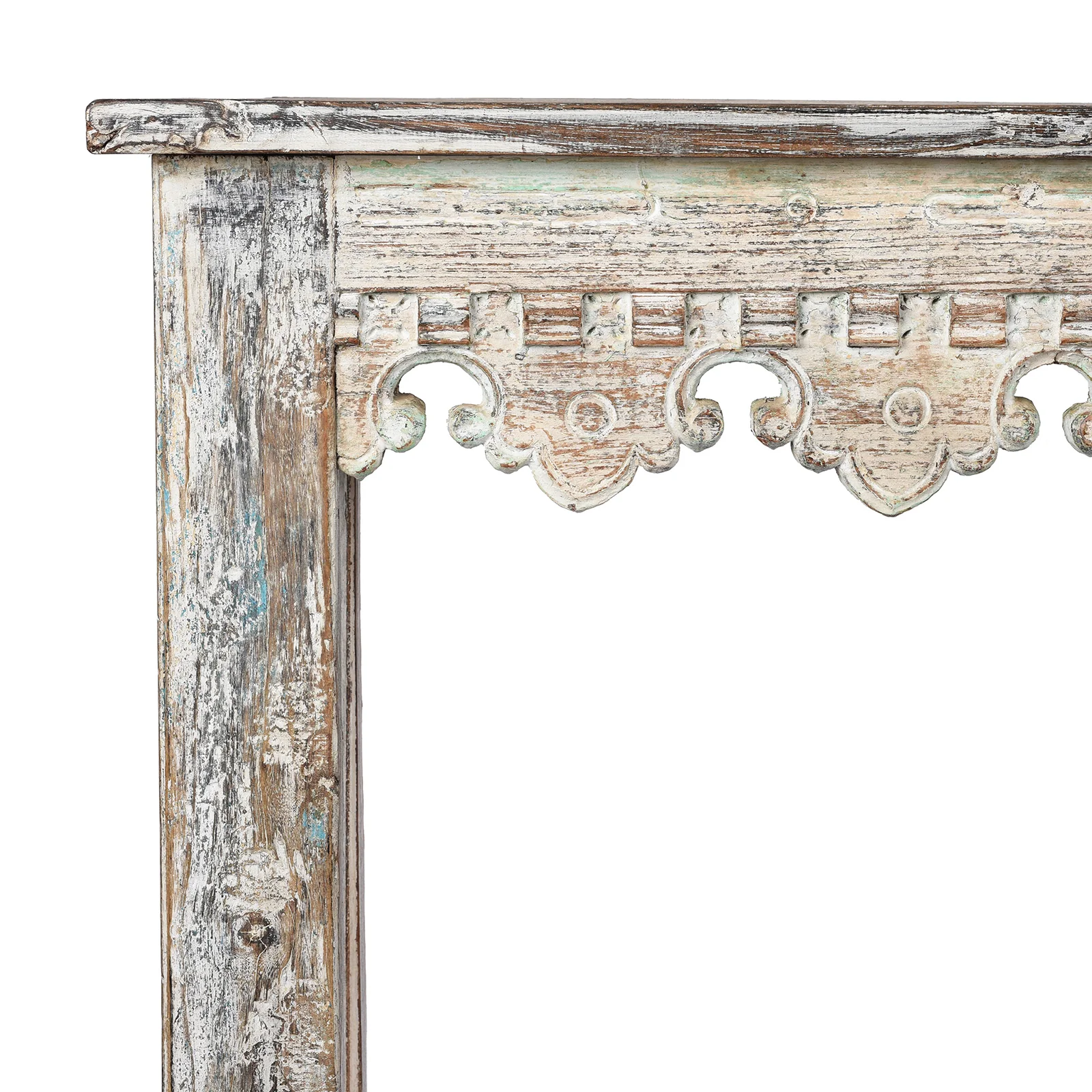 Painted Console Table Made from Reclaimed Teak - Image 2