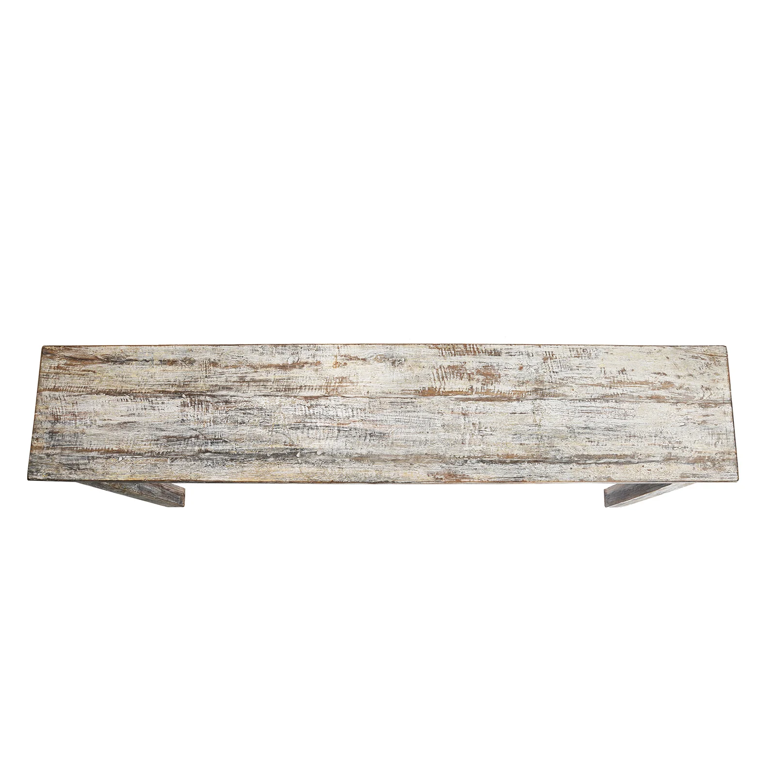 Painted Console Table Made from Reclaimed Teak - Image 4