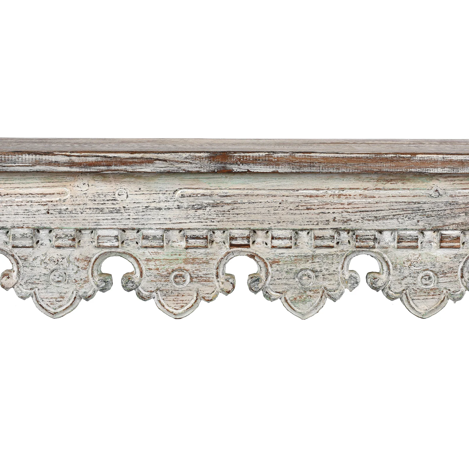 Painted Console Table Made from Reclaimed Teak - Image 8