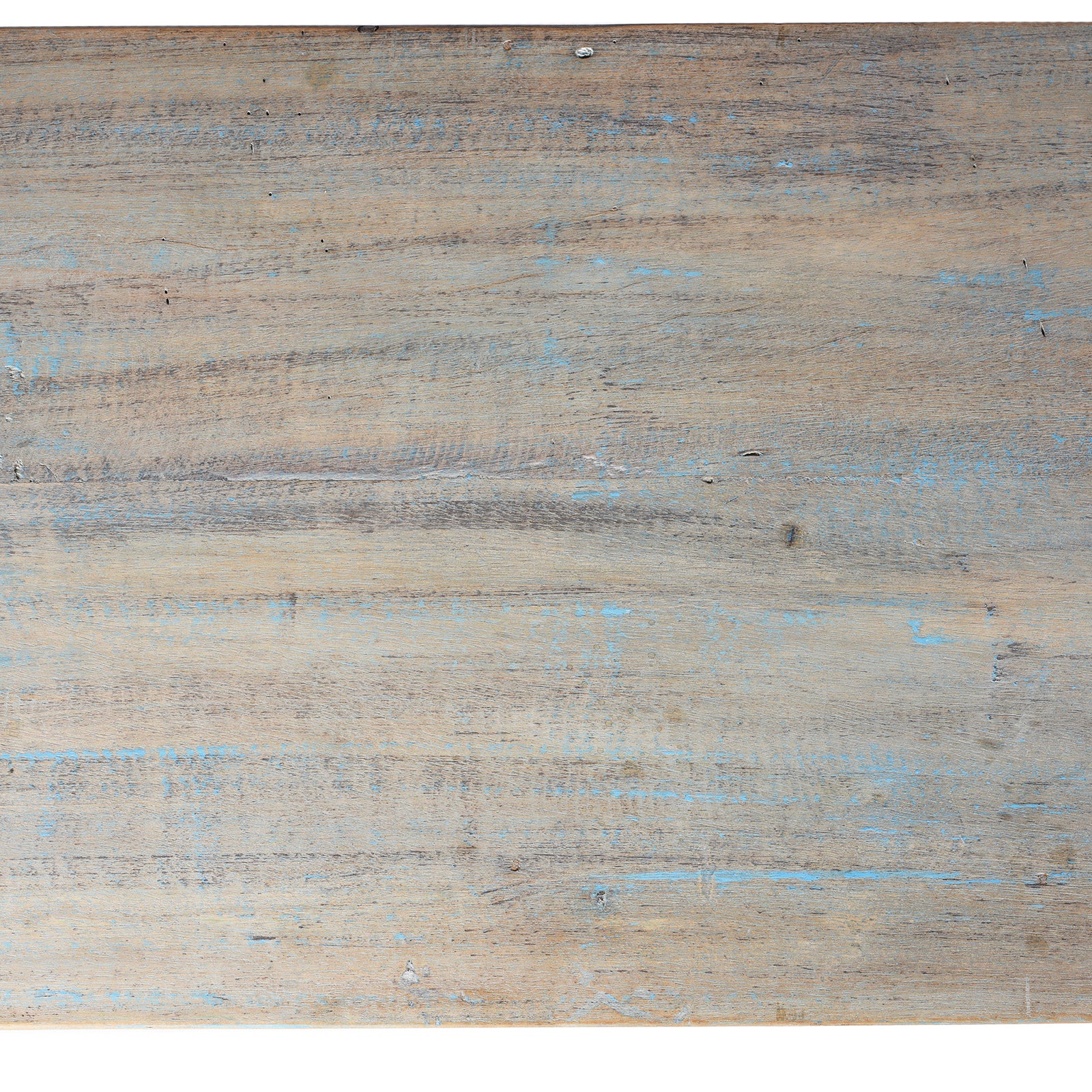 Blue Painted Console Table Made from Reclaimed Teak - Image 7