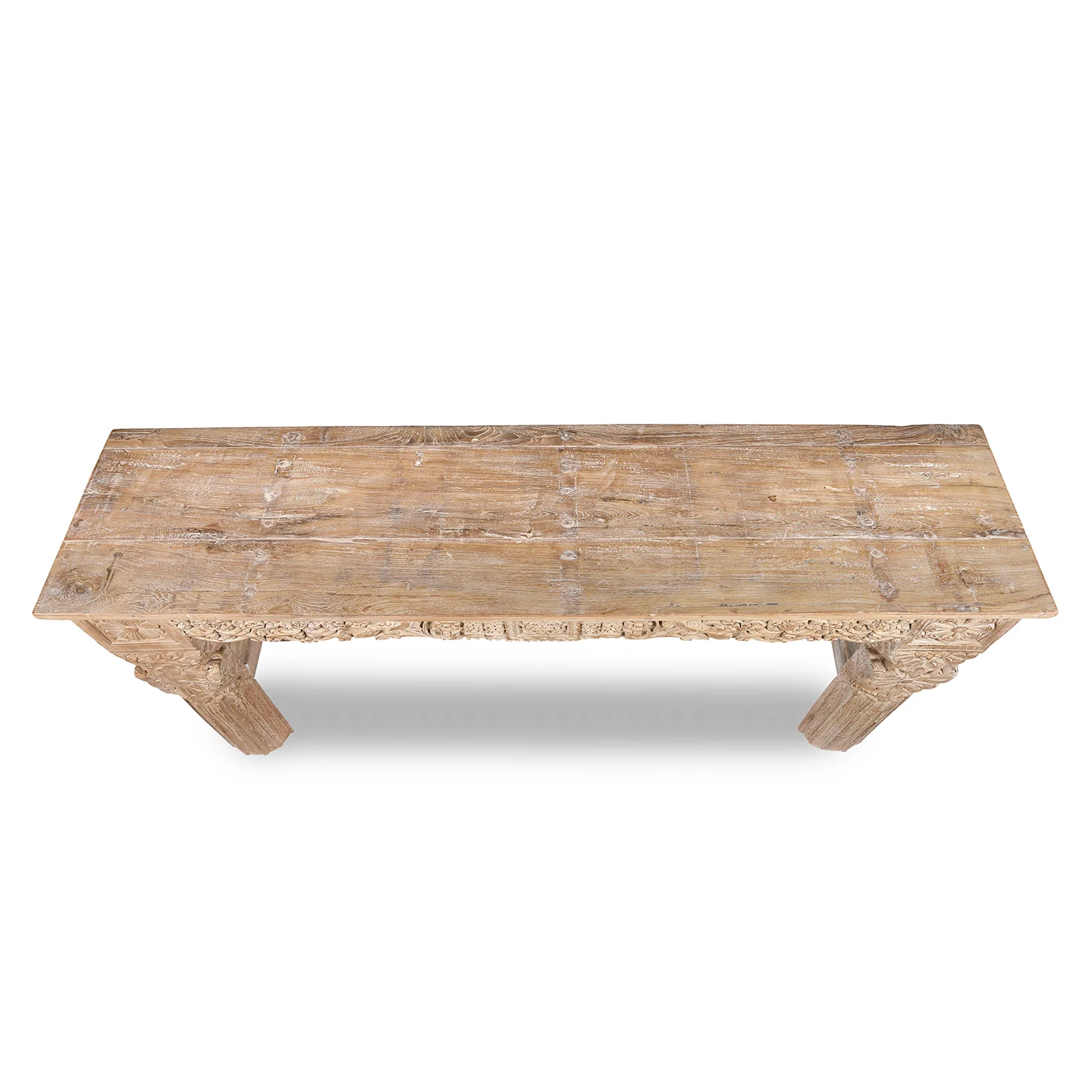 Bleached Console Table Made From Reclaimed Teak - Image 4