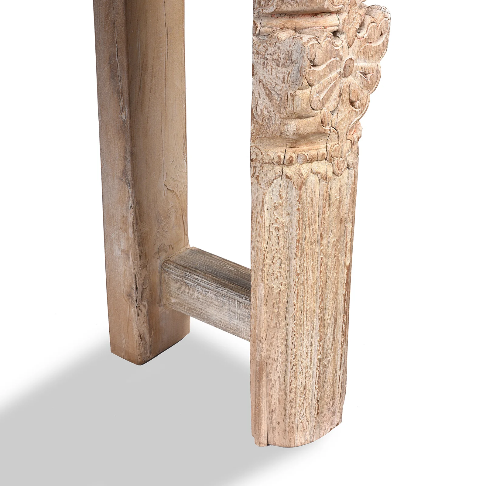 Bleached Console Table Made From Reclaimed Teak - Image 8