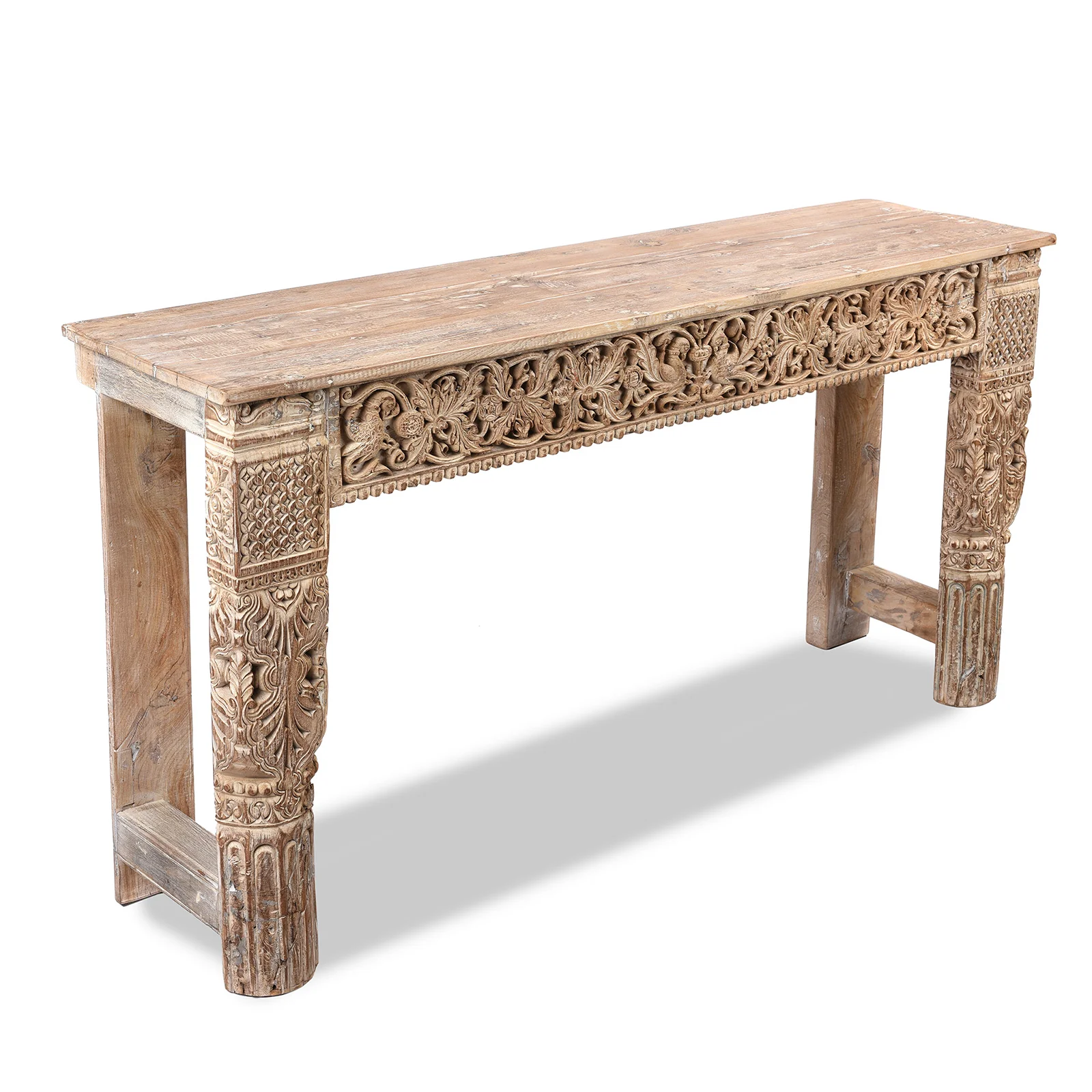 Reclaimed Teak Console Table - Image 4