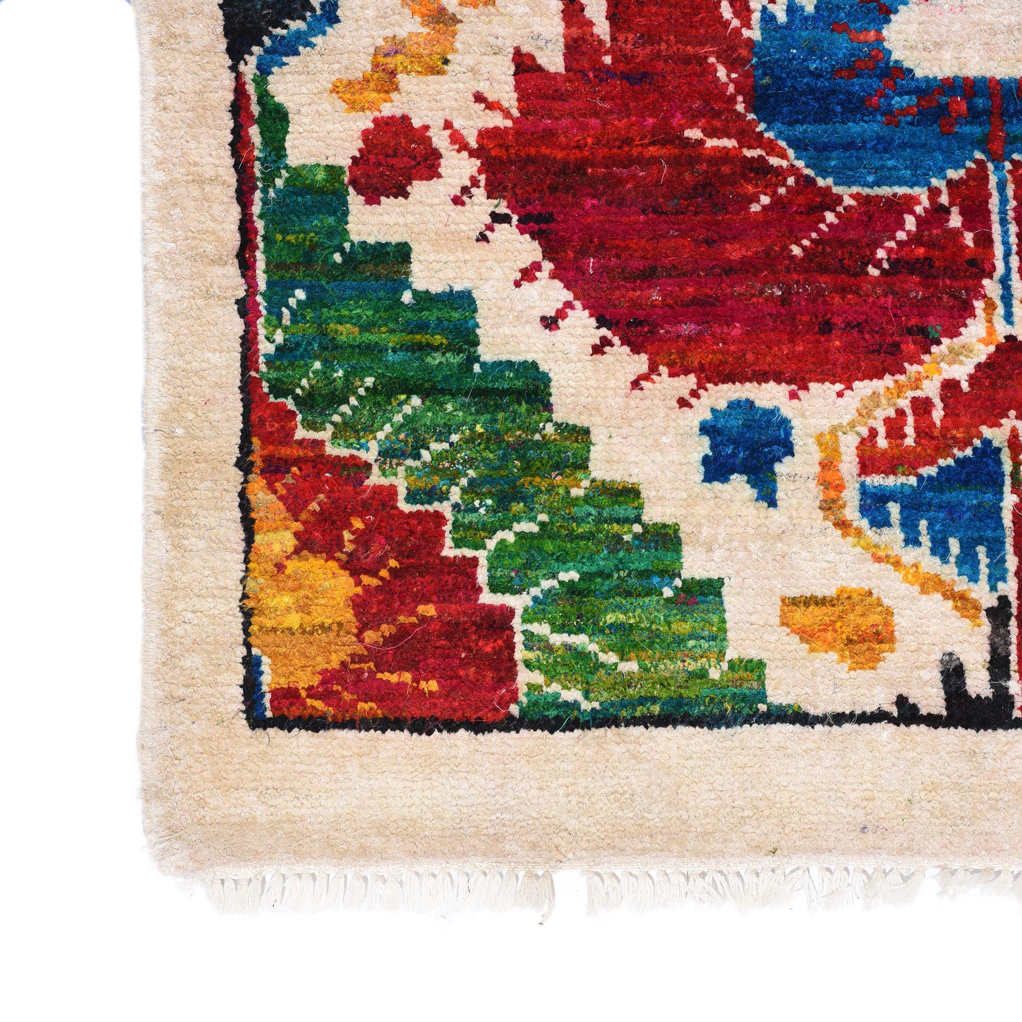 Recycled Silk Sari Rug - Image 3