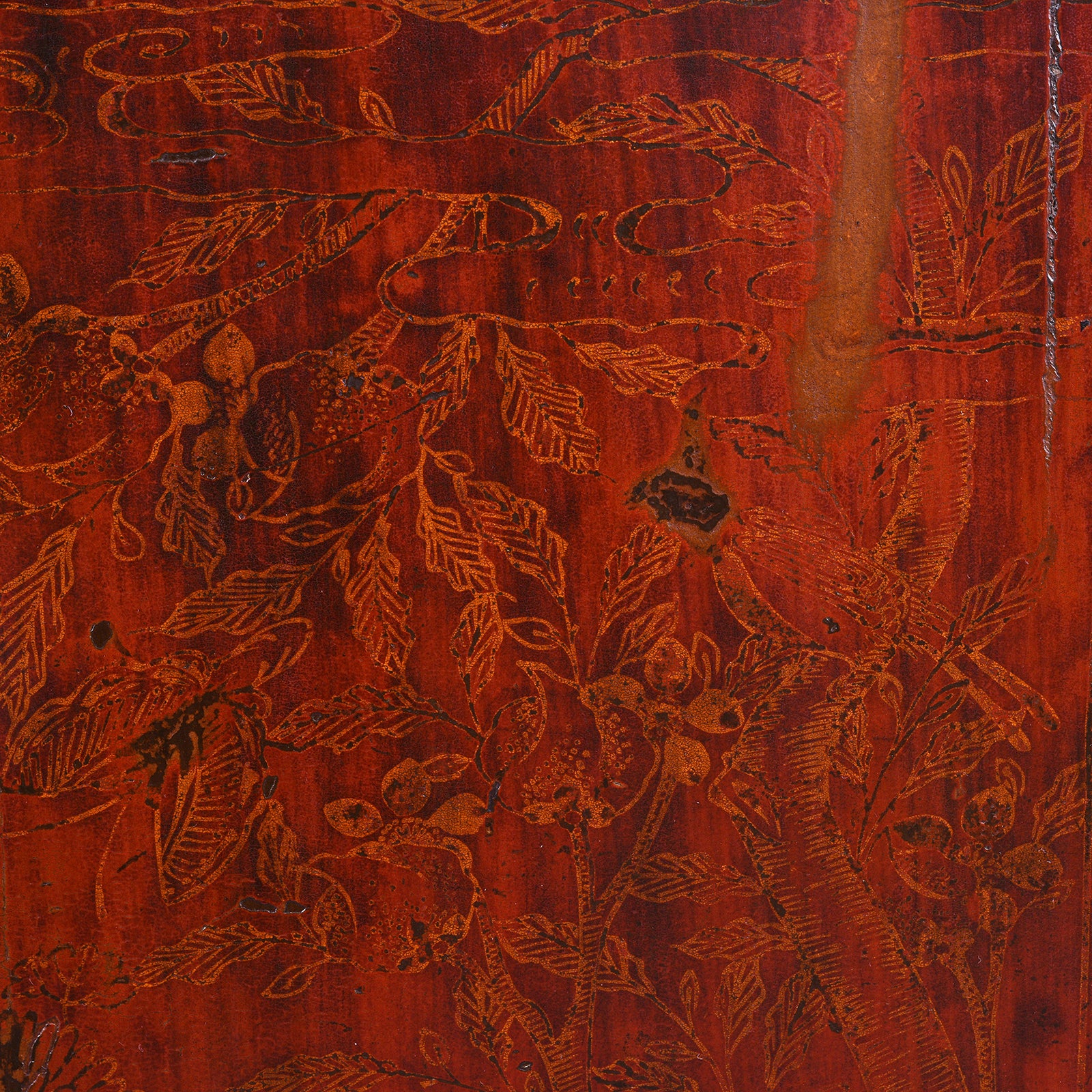 Red Lacquer Book Cabinet From Shanxi Province - 19th Century - Image 8
