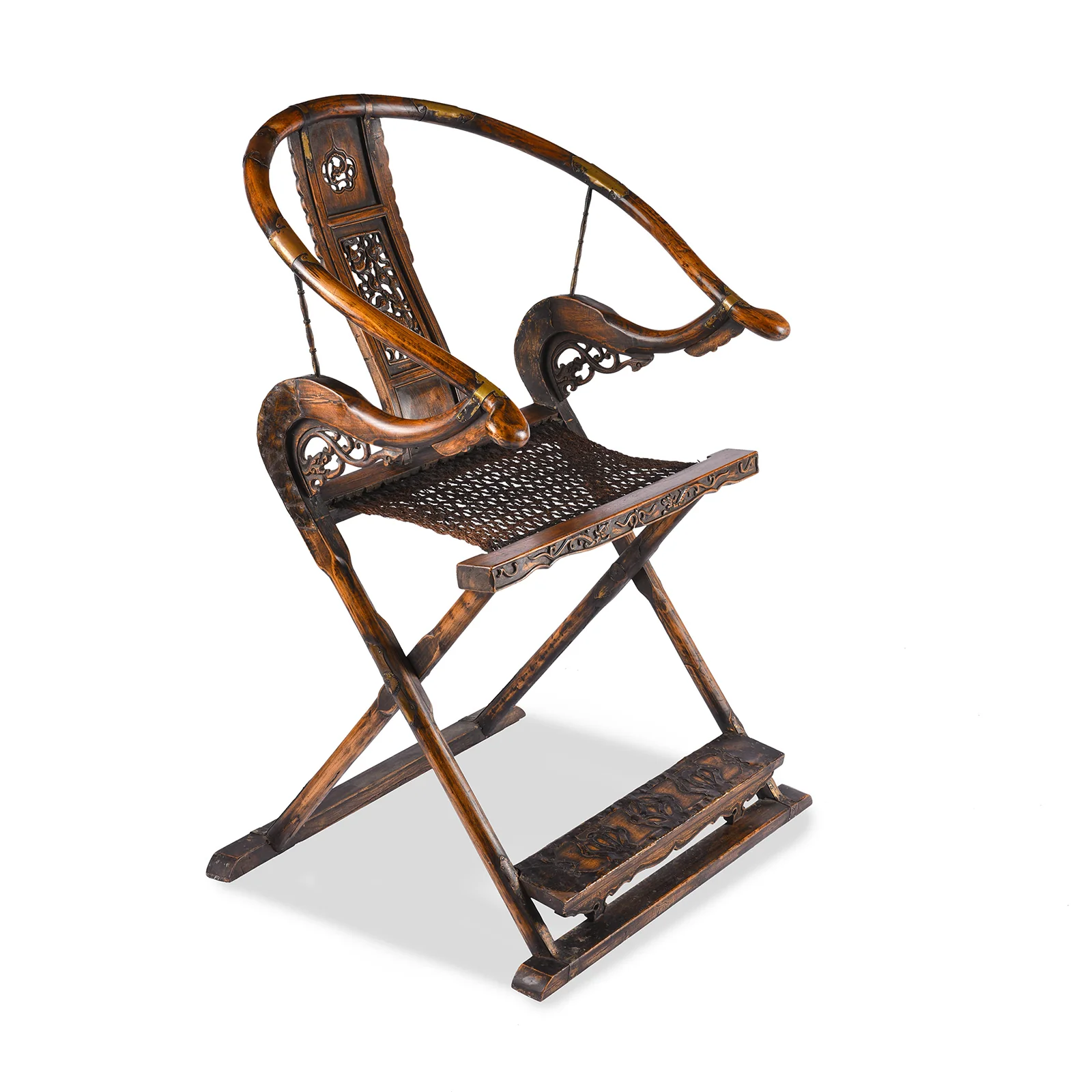Copy of a Chinese Folding Horseshoe Chair (Jiaoyi)