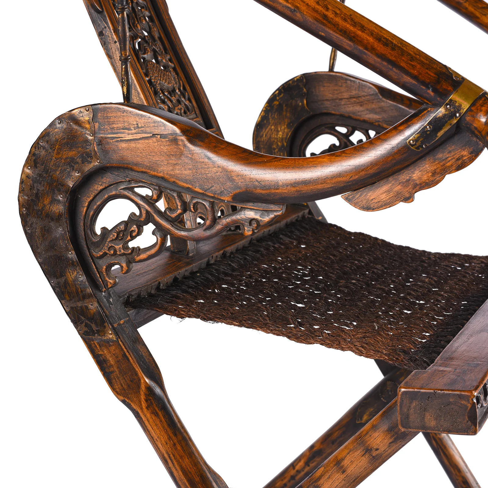 Copy of a Chinese Folding Horseshoe Chair (Jiaoyi) - Image 10
